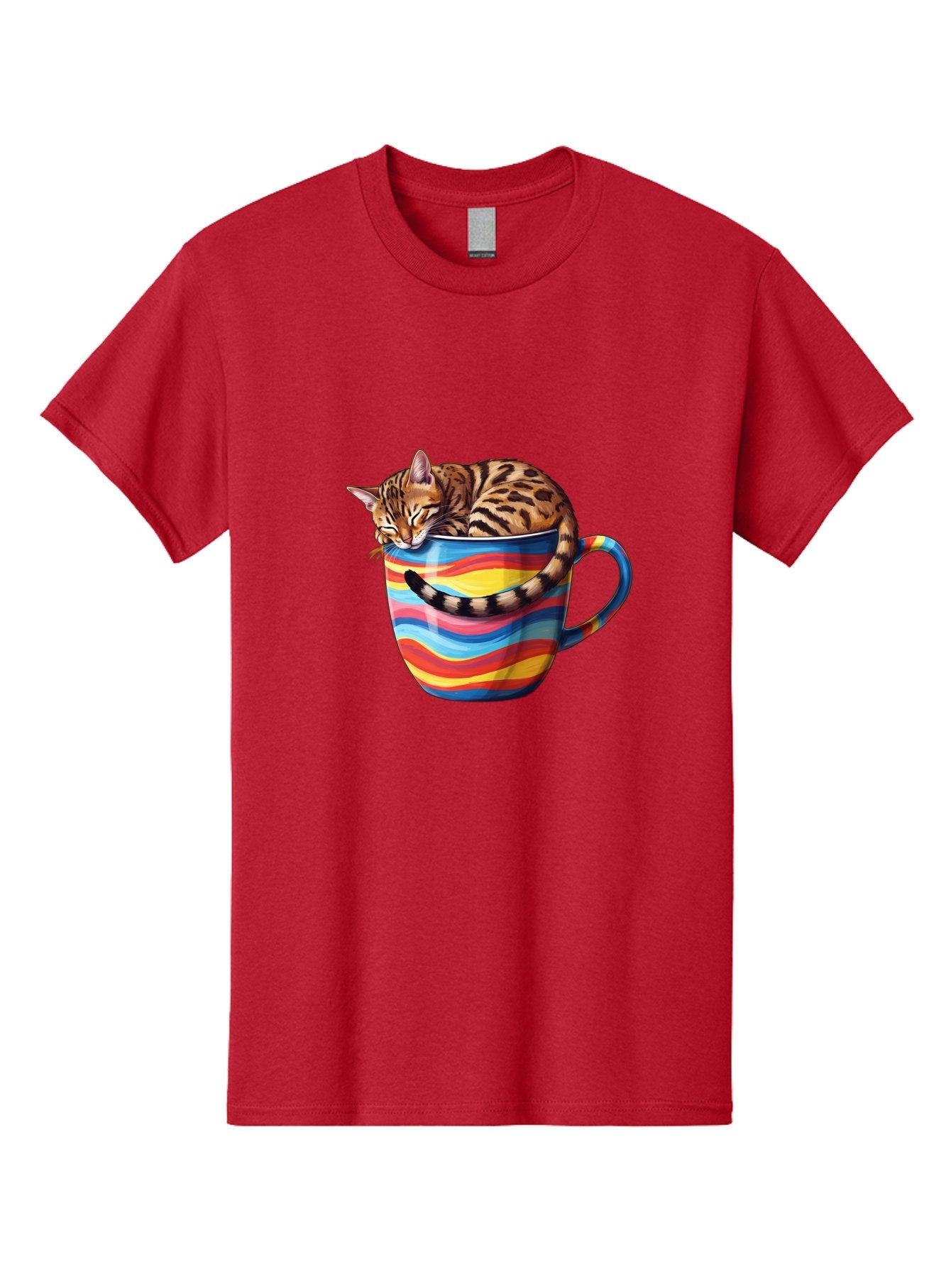 Cat-In-Coffee-Cup-2 Men'S Graphic Tee, 100% Cotton, Comfortable Casual Summer Wear, Machine Washable, Vintage Camera, Old Camera, Antique Camera, Black Camera, Classic Photography, Photography Equipment, Nostalgic Device, Film Camera, Bak194 12