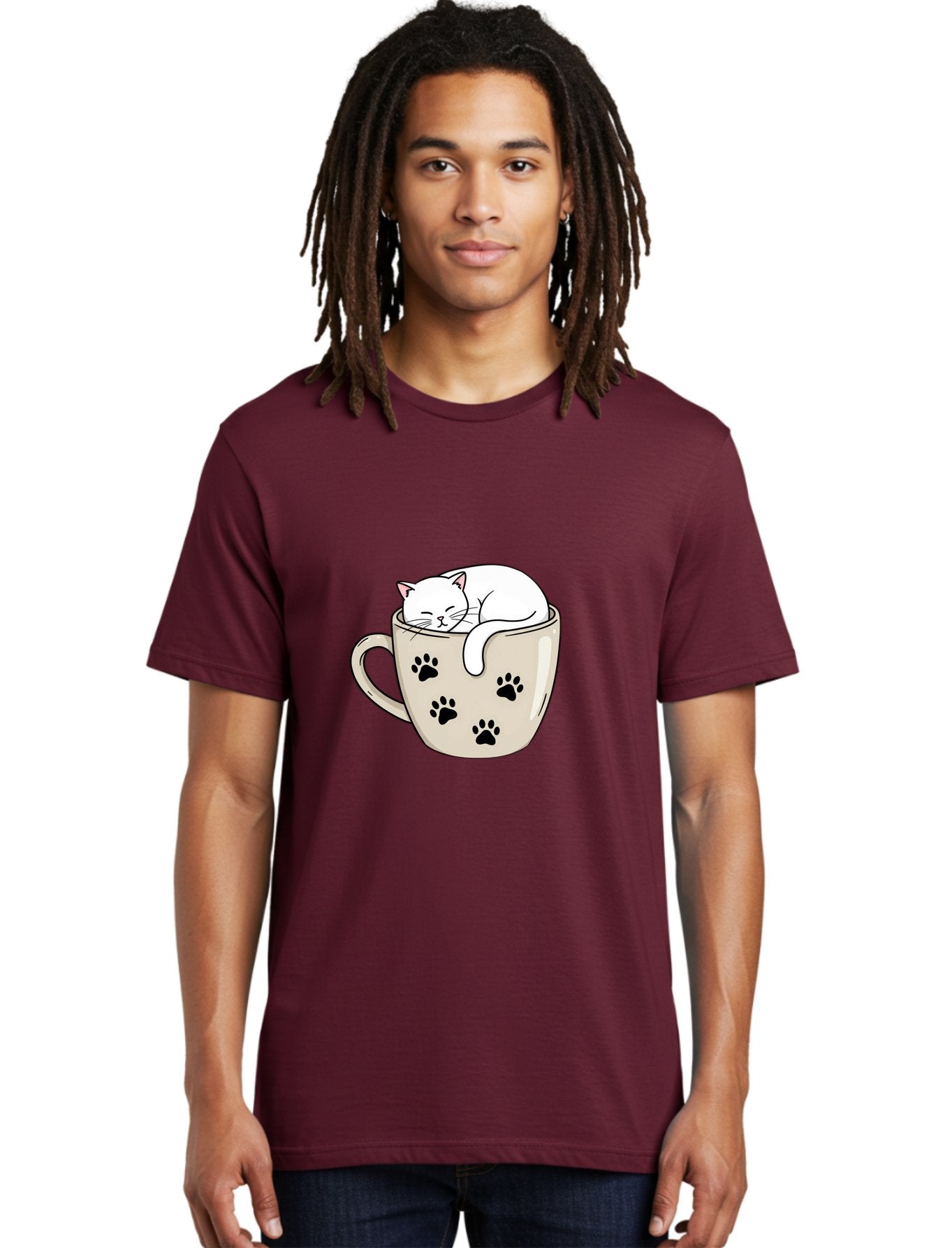 Cat-In-Coffee-Cup Men'S Graphic Tee, 100% Cotton, Comfortable Casual Summer Wear, Machine Washable, Vintage Camera, Old Camera, Antique Camera, Black Camera, Classic Photography, Photography Equipment, Nostalgic Device, Film Camera, Camera Art Bak196 28