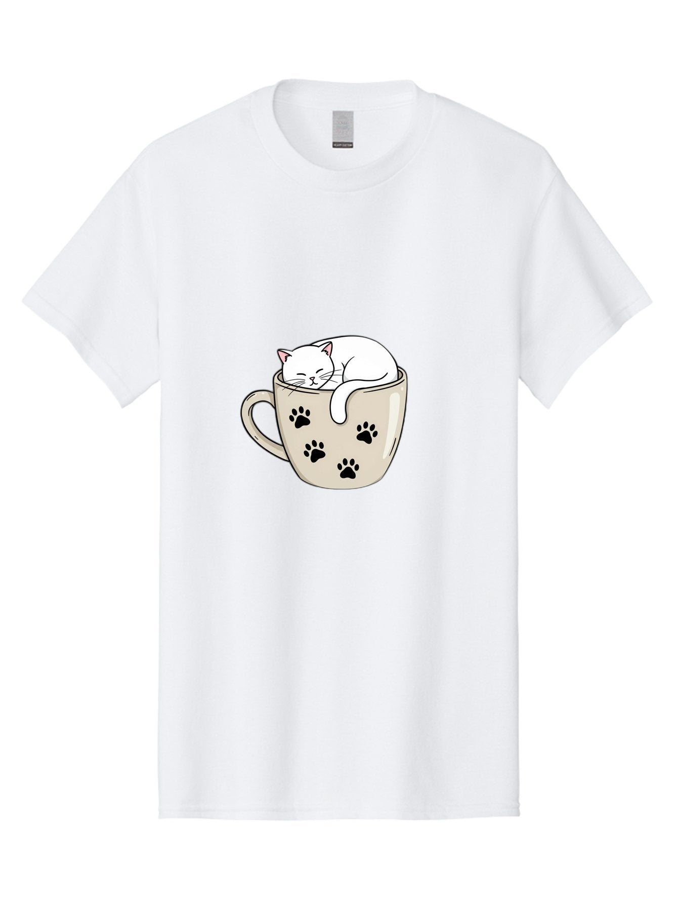 Cat-In-Coffee-Cup Men'S Graphic Tee, 100% Cotton, Comfortable Casual Summer Wear, Machine Washable, Vintage Camera, Old Camera, Antique Camera, Black Camera, Classic Photography, Photography Equipment, Nostalgic Device, Film Camera, Camera Art Bak196 5