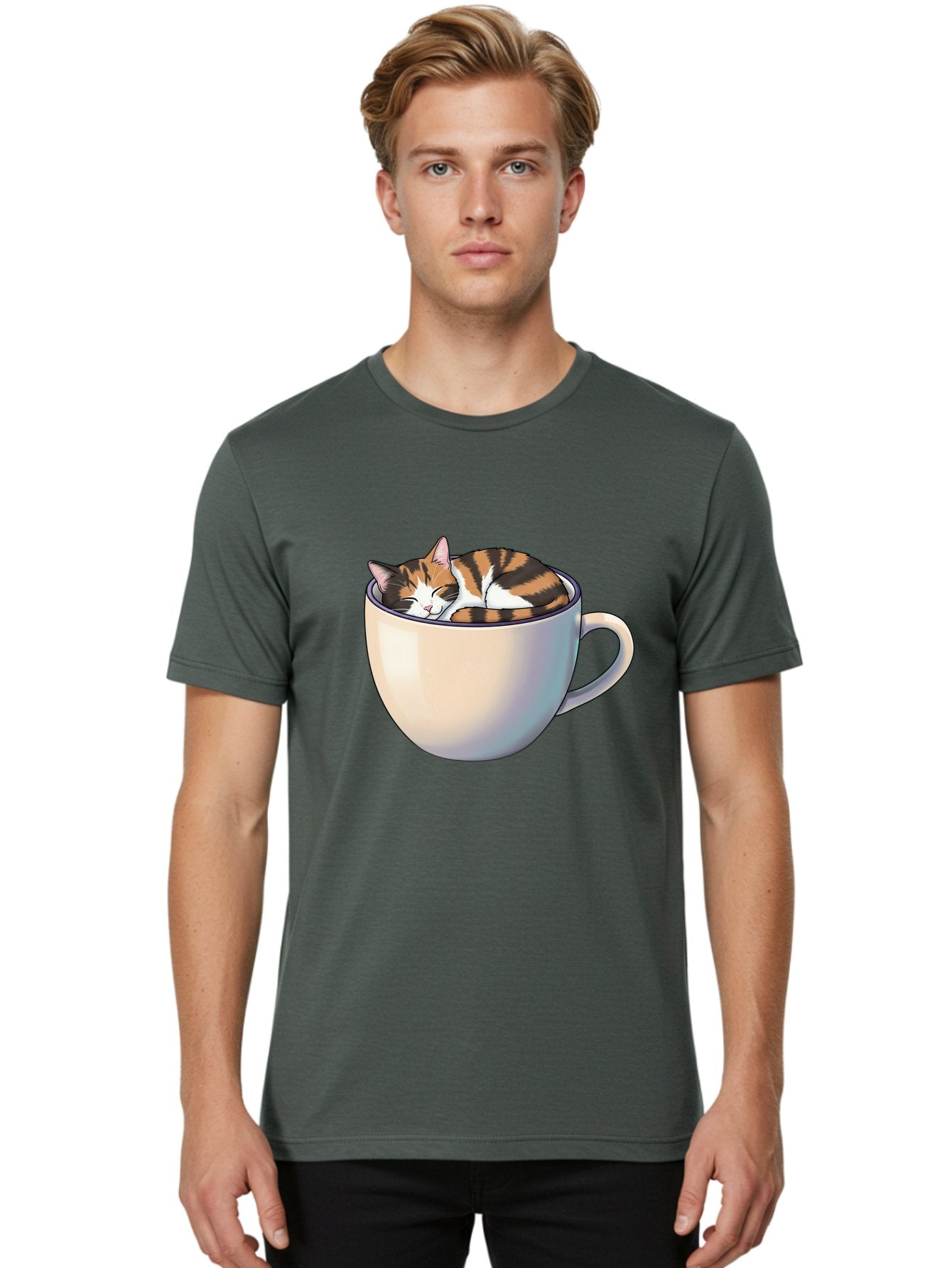 Cat-In-Cup Men'S Graphic Tee, 100% Cotton, Comfortable Casual Summer Wear, Machine Washable, Vintage Camera, Old Camera, Antique Camera, Black Camera, Classic Photography, Photography Equipment, Nostalgic Device, Film Camera, Camera Art Bak197 29