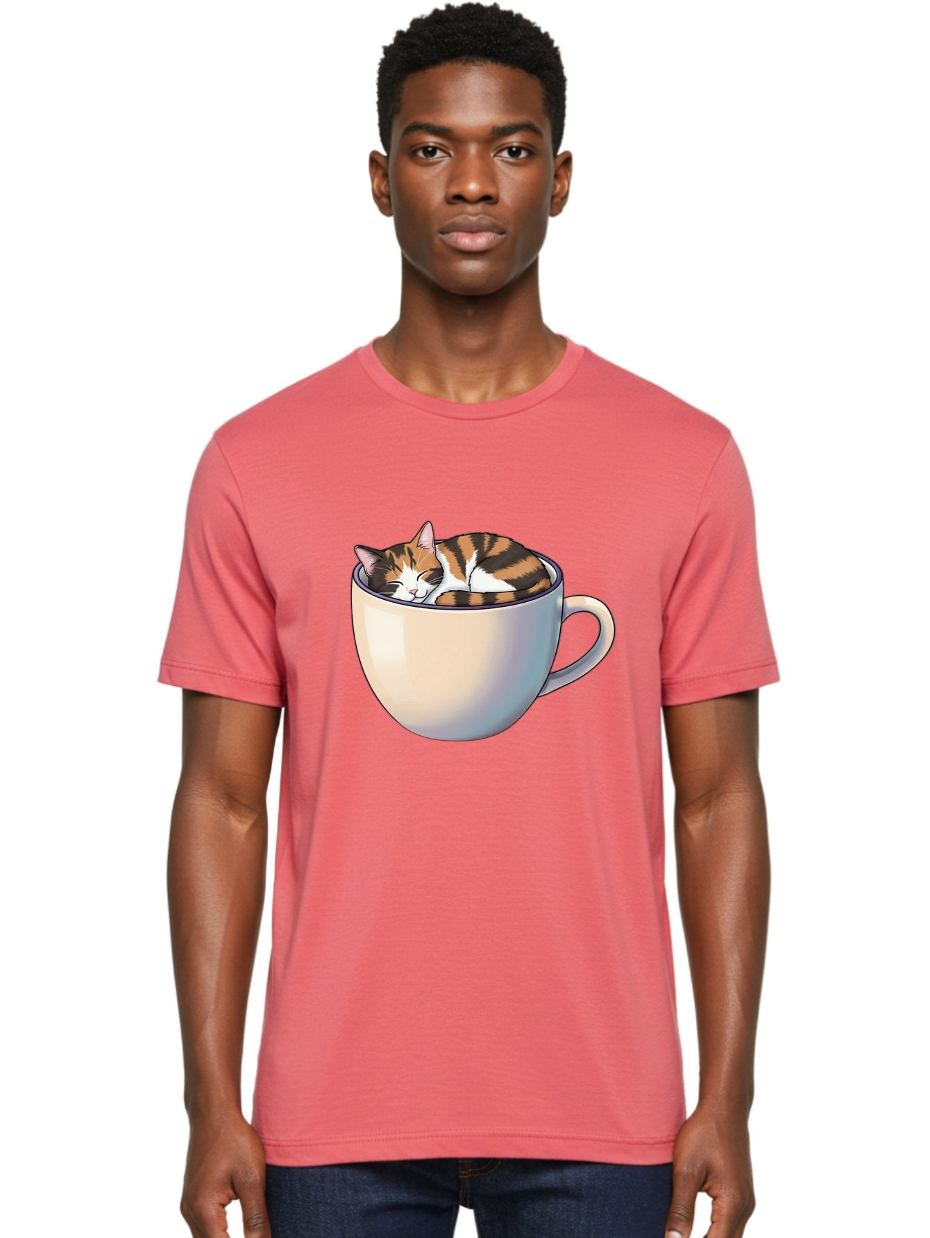 Cat-In-Cup Men'S Graphic Tee, 100% Cotton, Comfortable Casual Summer Wear, Machine Washable, Vintage Camera, Old Camera, Antique Camera, Black Camera, Classic Photography, Photography Equipment, Nostalgic Device, Film Camera, Camera Art Bak197 26