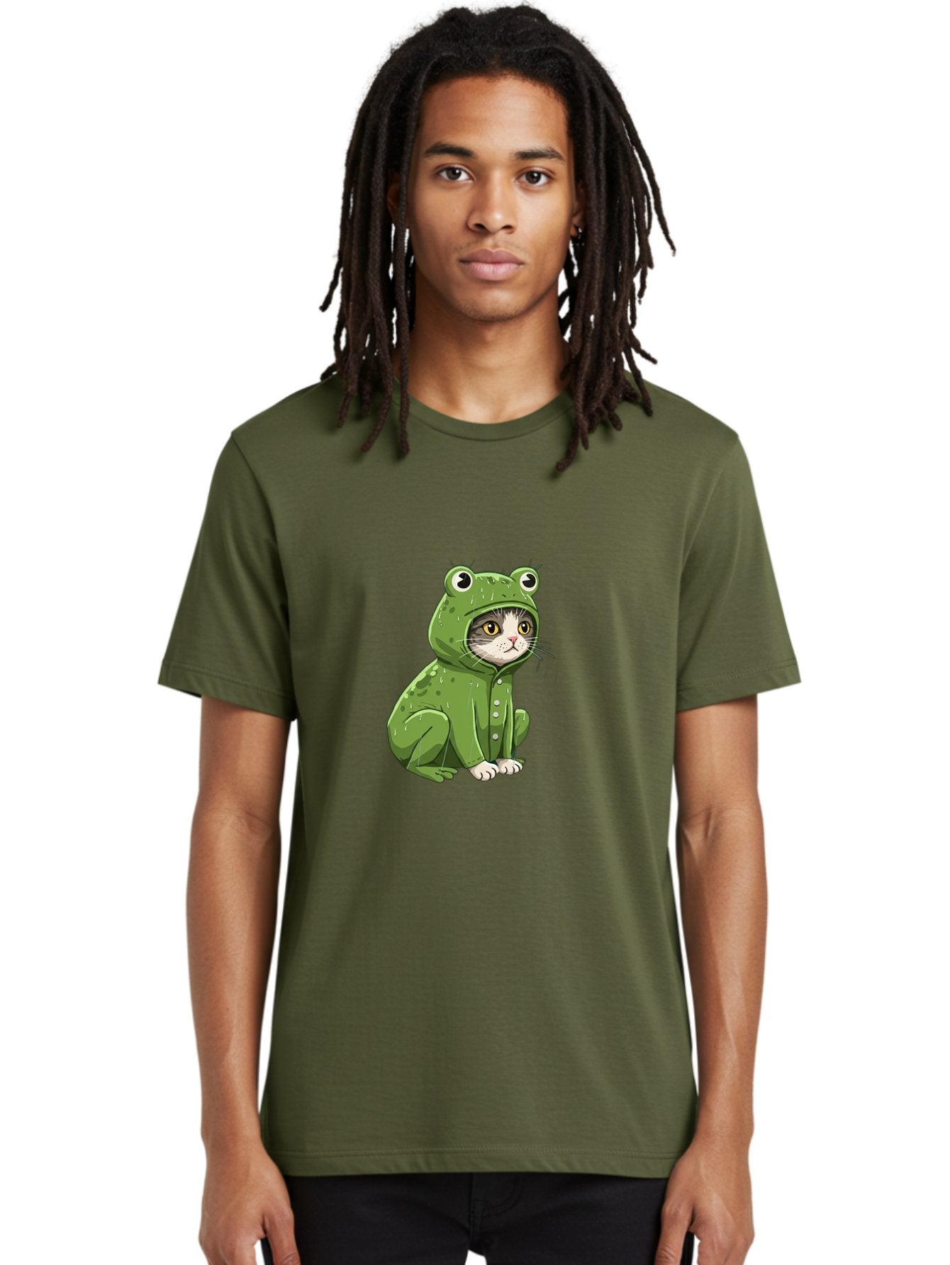 Cat-In-Frog-Costume-3 Men'S Graphic Tee, 100% Cotton, Comfortable Casual Summer Wear, Machine Washable, Vintage Camera, Old Camera, Antique Camera, Black Camera, Classic Photography, Photography Equipment, Nostalgic Device, Film Camera, Bak200 23