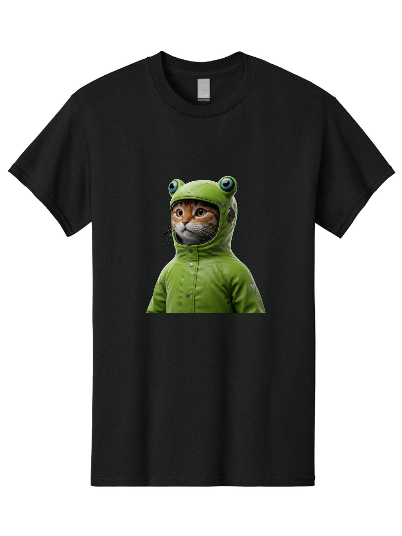 Cat-In-Frog-Costume-5 Men'S Graphic Tee, 100% Cotton, Comfortable Casual Summer Wear, Machine Washable, Vintage Camera, Old Camera, Antique Camera, Black Camera, Classic Photography, Photography Equipment, Nostalgic Device, Film Camera, Bak202 4