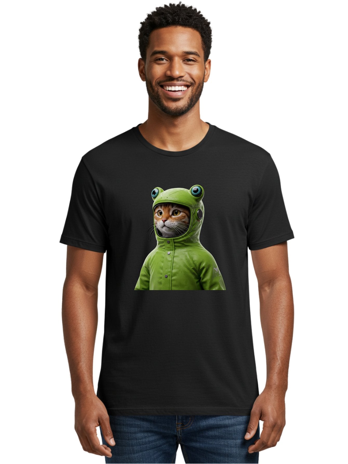 Cat-In-Frog-Costume-5 Men'S Graphic Tee, 100% Cotton, Comfortable Casual Summer Wear, Machine Washable, Vintage Camera, Old Camera, Antique Camera, Black Camera, Classic Photography, Photography Equipment, Nostalgic Device, Film Camera, Bak202 18