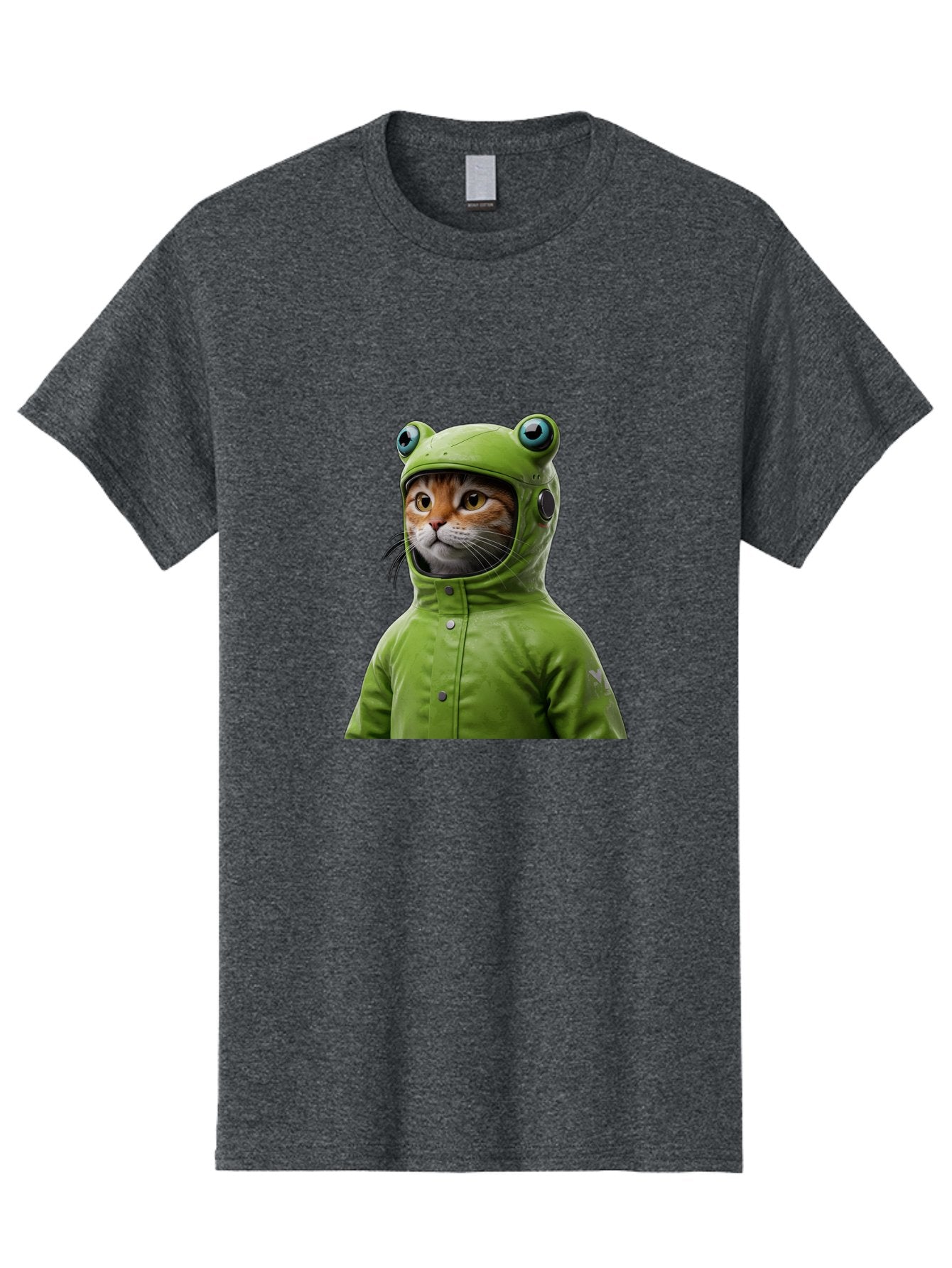 Cat-In-Frog-Costume-5 Men'S Graphic Tee, 100% Cotton, Comfortable Casual Summer Wear, Machine Washable, Vintage Camera, Old Camera, Antique Camera, Black Camera, Classic Photography, Photography Equipment, Nostalgic Device, Film Camera, Bak202