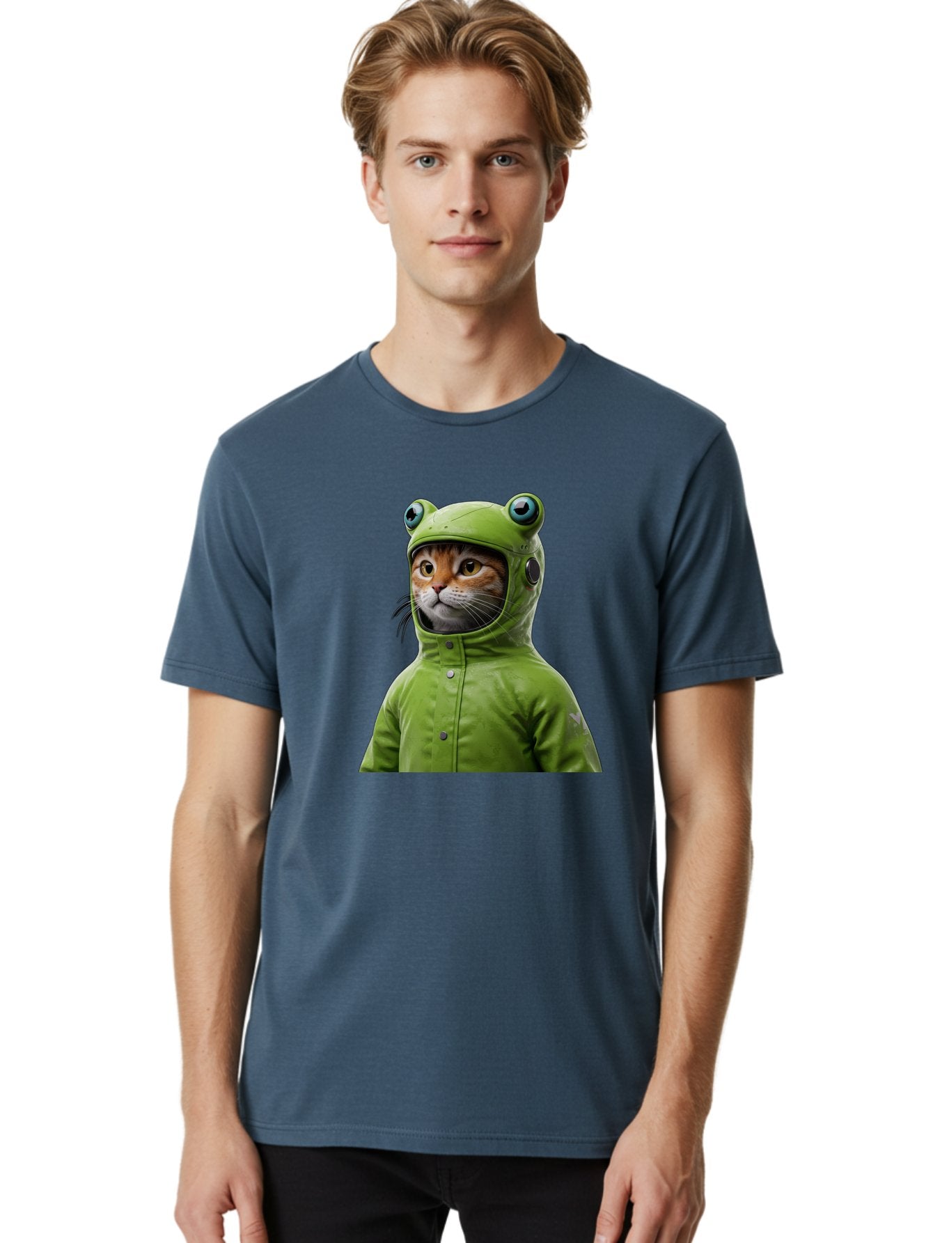 Cat-In-Frog-Costume-5 Men'S Graphic Tee, 100% Cotton, Comfortable Casual Summer Wear, Machine Washable, Vintage Camera, Old Camera, Antique Camera, Black Camera, Classic Photography, Photography Equipment, Nostalgic Device, Film Camera, Bak202 26