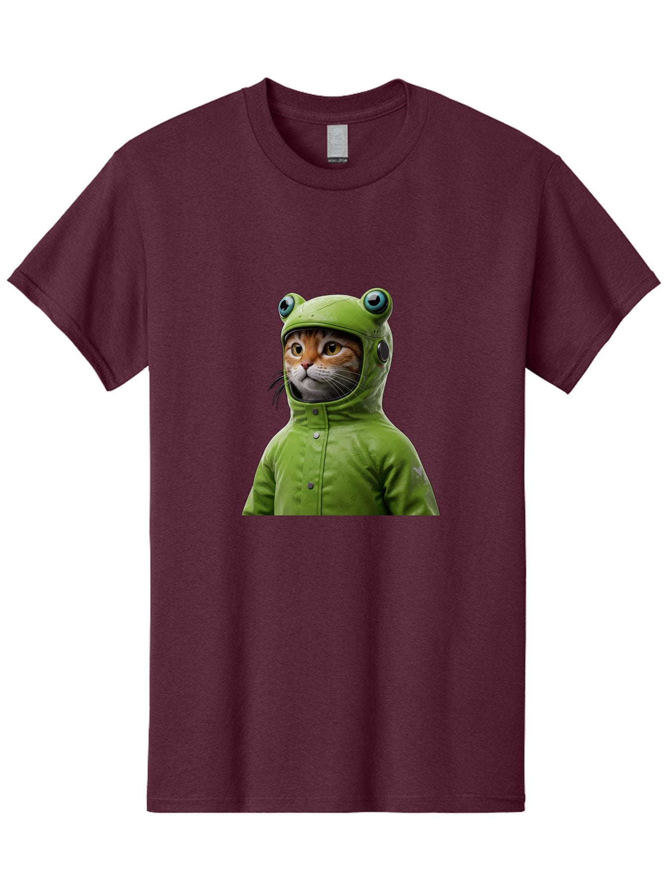 Cat-In-Frog-Costume-5 Men'S Graphic Tee, 100% Cotton, Comfortable Casual Summer Wear, Machine Washable, Vintage Camera, Old Camera, Antique Camera, Black Camera, Classic Photography, Photography Equipment, Nostalgic Device, Film Camera, Bak202 5