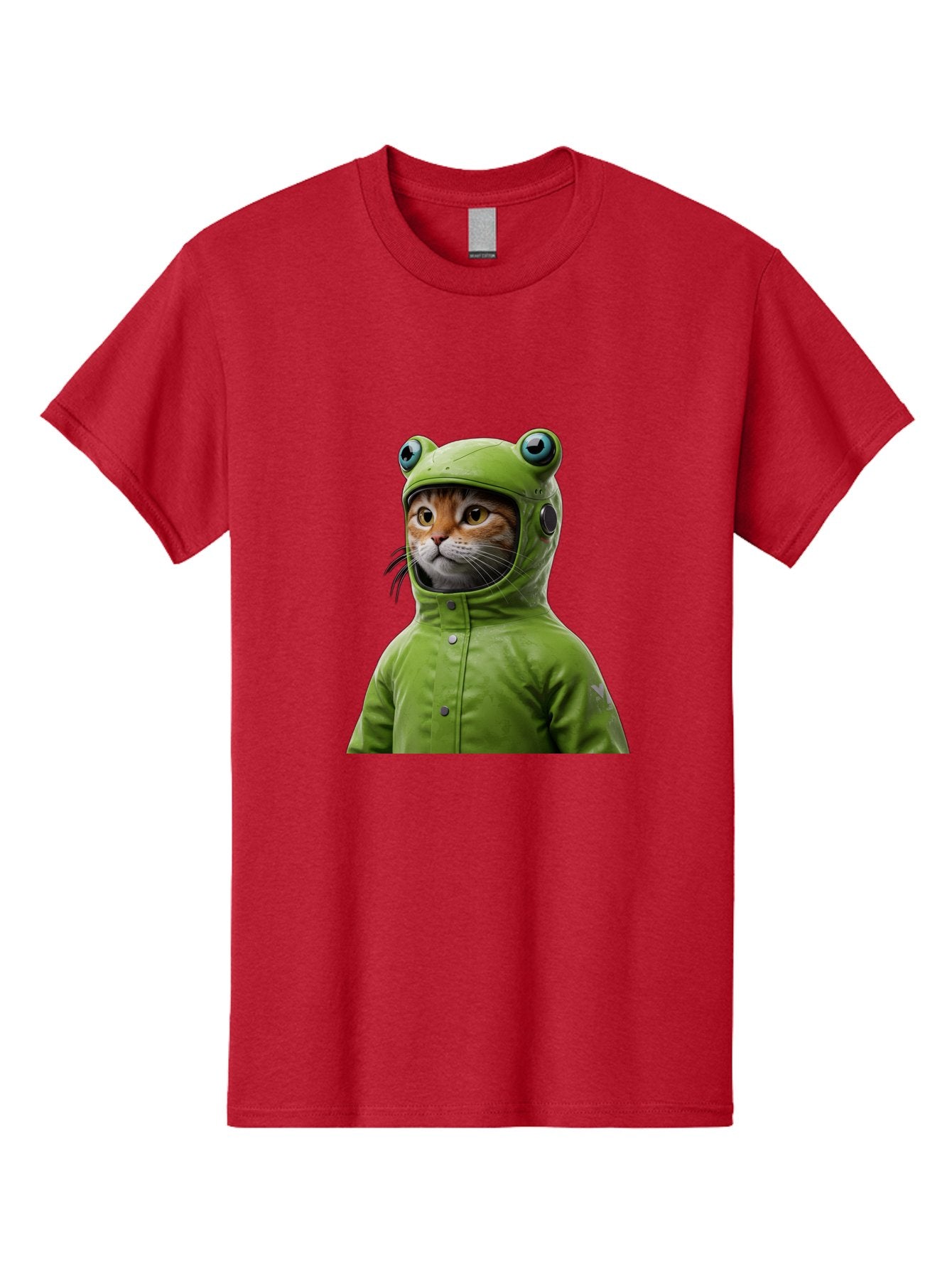 Cat-In-Frog-Costume-5 Men'S Graphic Tee, 100% Cotton, Comfortable Casual Summer Wear, Machine Washable, Vintage Camera, Old Camera, Antique Camera, Black Camera, Classic Photography, Photography Equipment, Nostalgic Device, Film Camera, Bak202