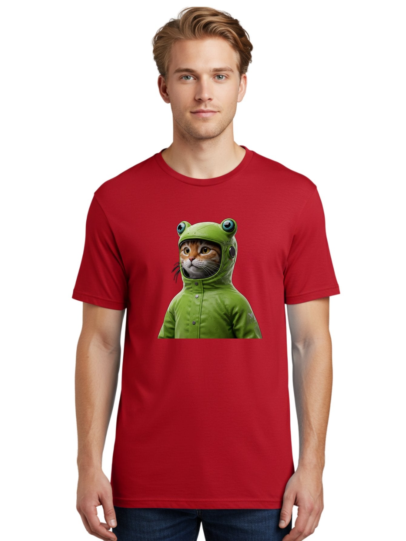 Cat-In-Frog-Costume-5 Men'S Graphic Tee, 100% Cotton, Comfortable Casual Summer Wear, Machine Washable, Vintage Camera, Old Camera, Antique Camera, Black Camera, Classic Photography, Photography Equipment, Nostalgic Device, Film Camera, Bak202 19