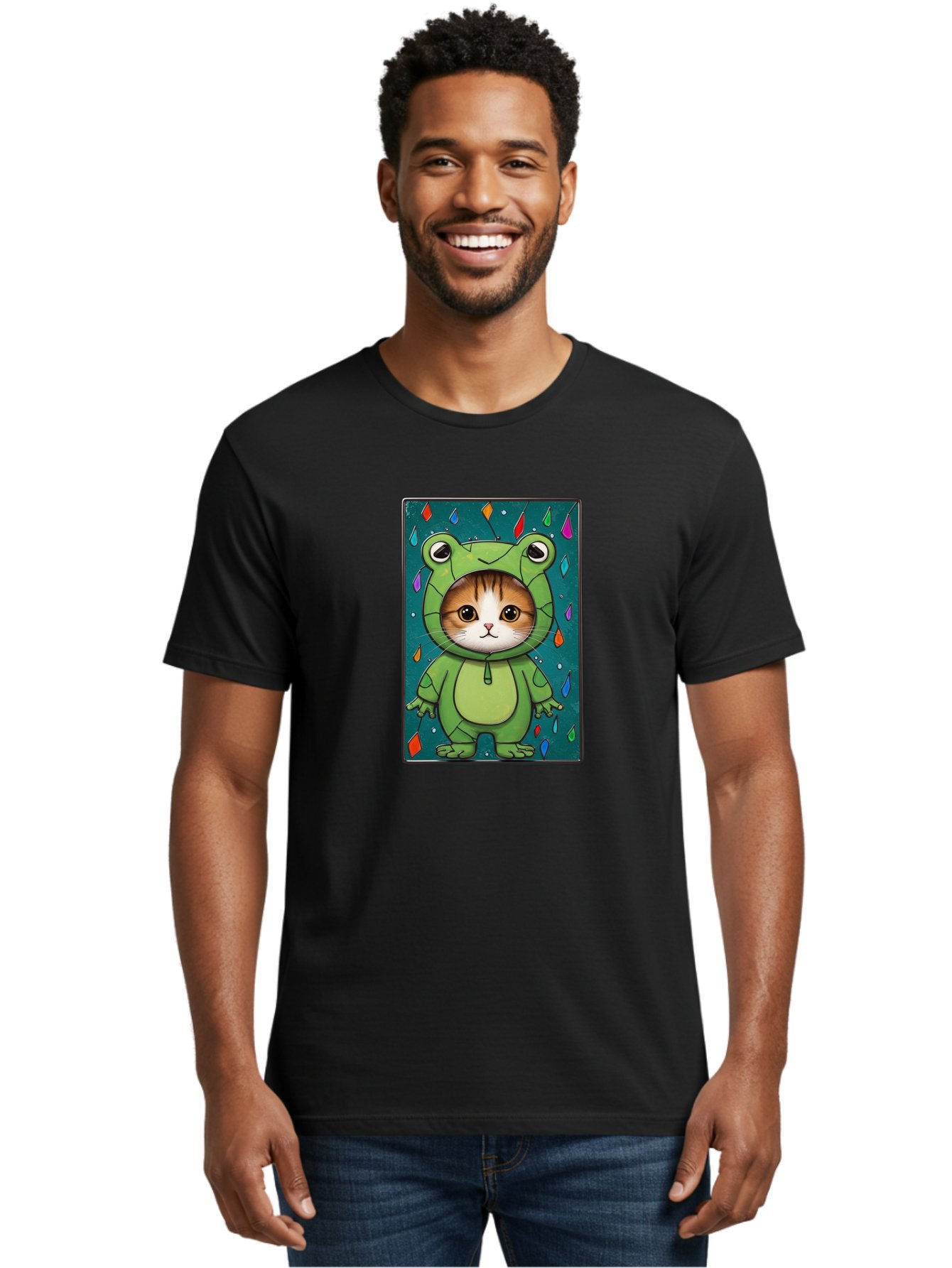 Cat-In-Frog-Costume-6 Men'S Graphic Tee, 100% Cotton, Comfortable Casual Summer Wear, Machine Washable, Vintage Camera, Old Camera, Antique Camera, Black Camera, Classic Photography, Photography Equipment, Nostalgic Device, Film Camera, Bak203 27