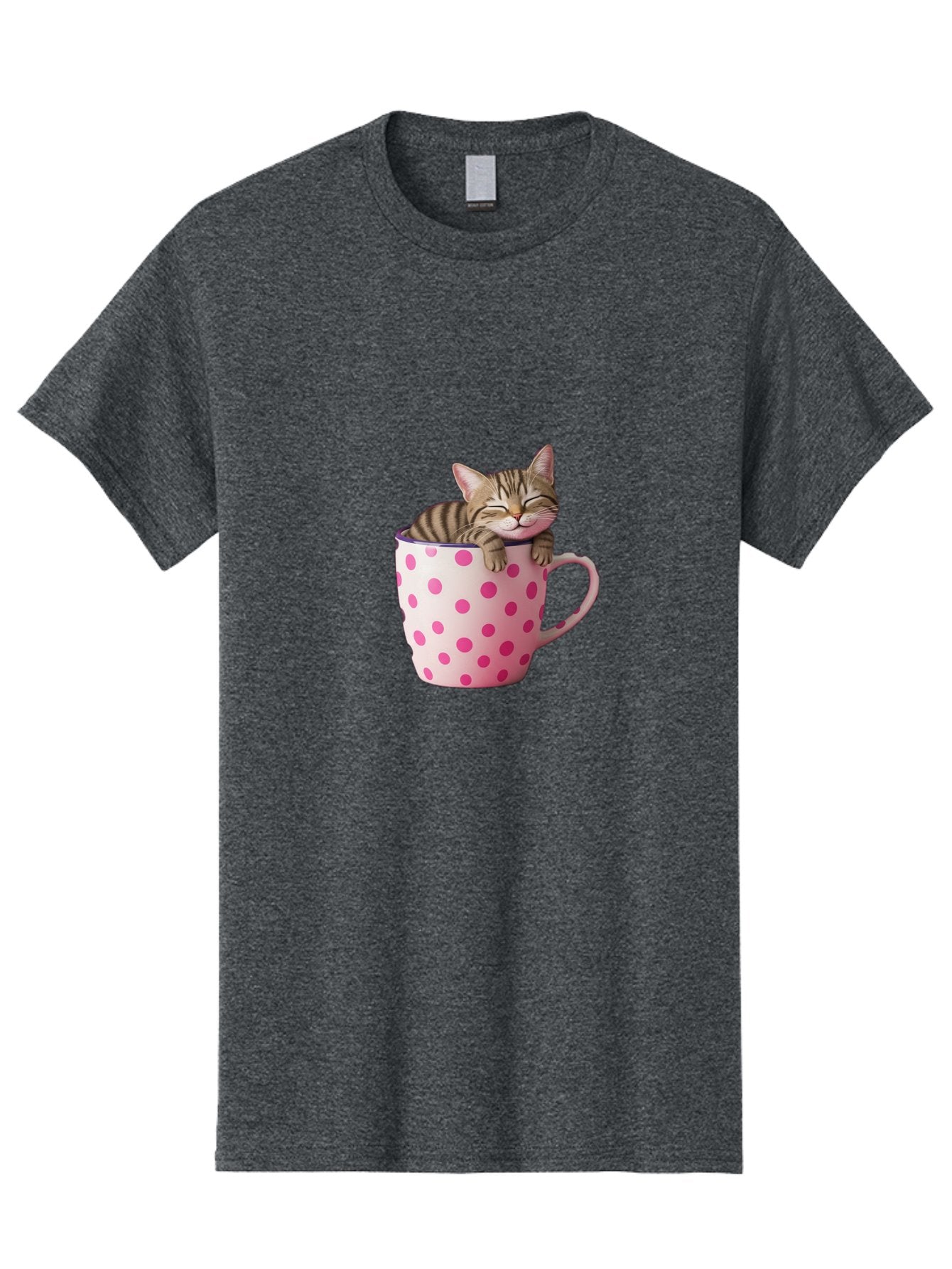 Cat-In-Polka-Dot-Mug Men'S Graphic Tee, 100% Cotton, Comfortable Casual Summer Wear, Machine Washable, Vintage Camera, Old Camera, Antique Camera, Black Camera, Classic Photography, Photography Equipment, Nostalgic Device, Film Camera, Bak206 6