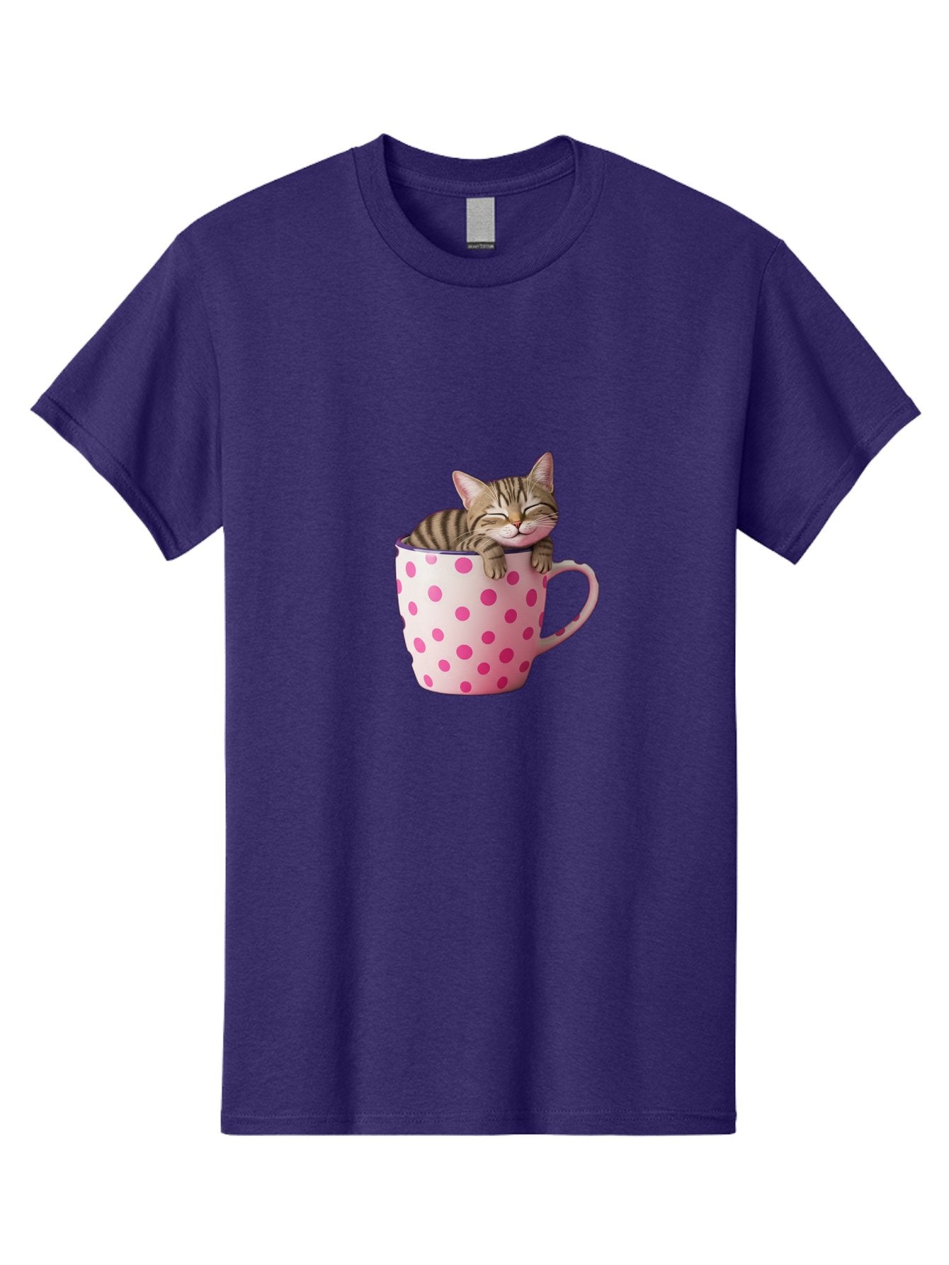Cat-In-Polka-Dot-Mug Men'S Graphic Tee, 100% Cotton, Comfortable Casual Summer Wear, Machine Washable, Vintage Camera, Old Camera, Antique Camera, Black Camera, Classic Photography, Photography Equipment, Nostalgic Device, Film Camera, Bak206 8