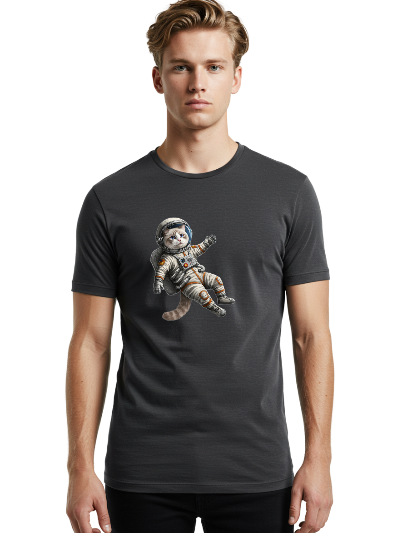 Cat-In-Space-Suit Men'S Graphic Tee, 100% Cotton, Comfortable Casual Summer Wear, Machine Washable, Vintage Camera, Old Camera, Antique Camera, Black Camera, Classic Photography, Photography Equipment, Nostalgic Device, Film Camera, Camera Art Bak207 22