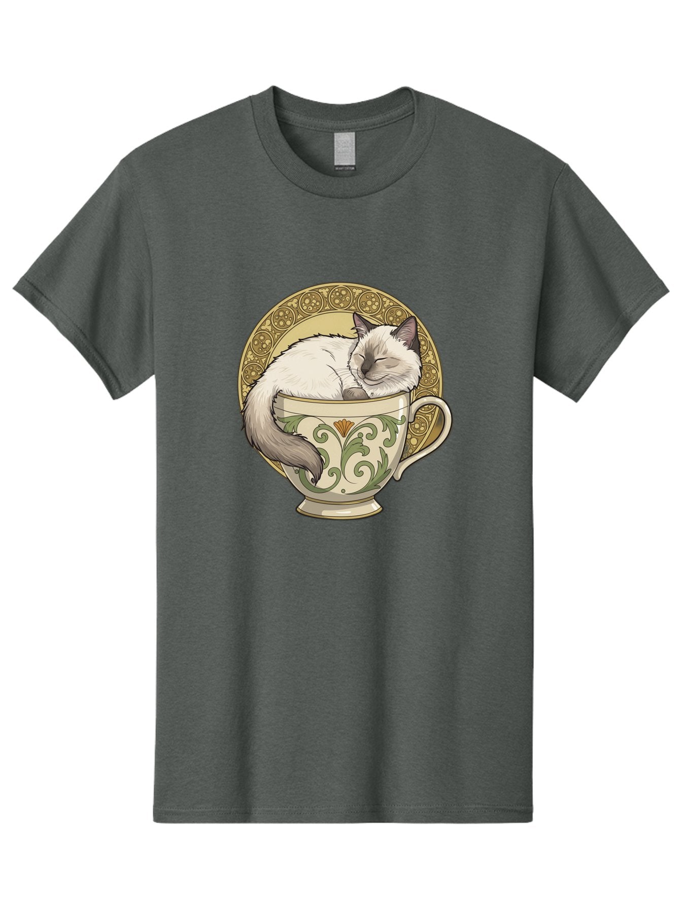 Cat-In-Tea-Cup-1 Men'S Graphic Tee, 100% Cotton, Comfortable Casual Summer Wear, Machine Washable, Vintage Camera, Old Camera, Antique Camera, Black Camera, Classic Photography, Photography Equipment, Nostalgic Device, Film Camera, Camera Art Bak209 7