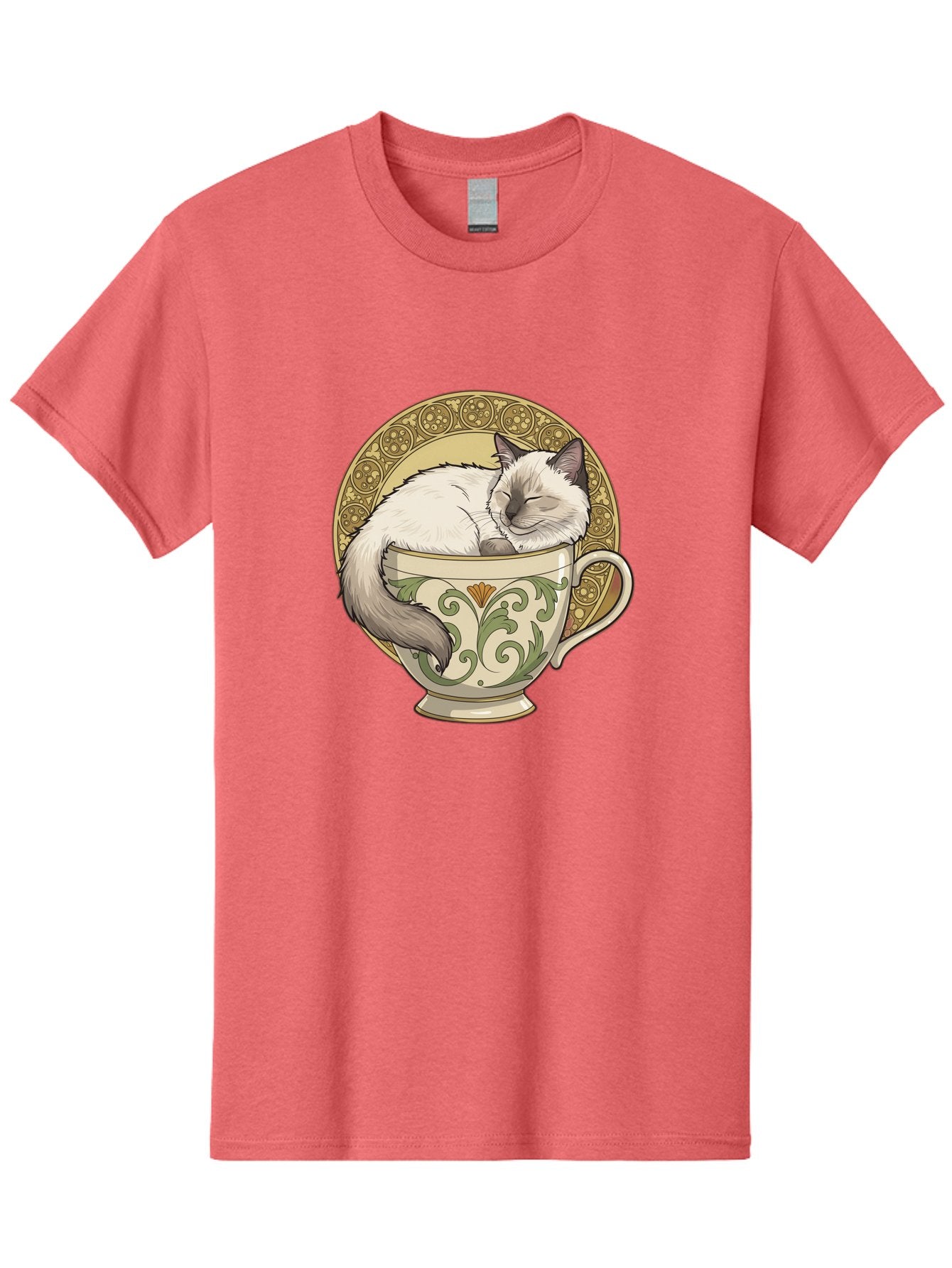 Cat-In-Tea-Cup-1 Men'S Graphic Tee, 100% Cotton, Comfortable Casual Summer Wear, Machine Washable, Vintage Camera, Old Camera, Antique Camera, Black Camera, Classic Photography, Photography Equipment, Nostalgic Device, Film Camera, Camera Art Bak209 13