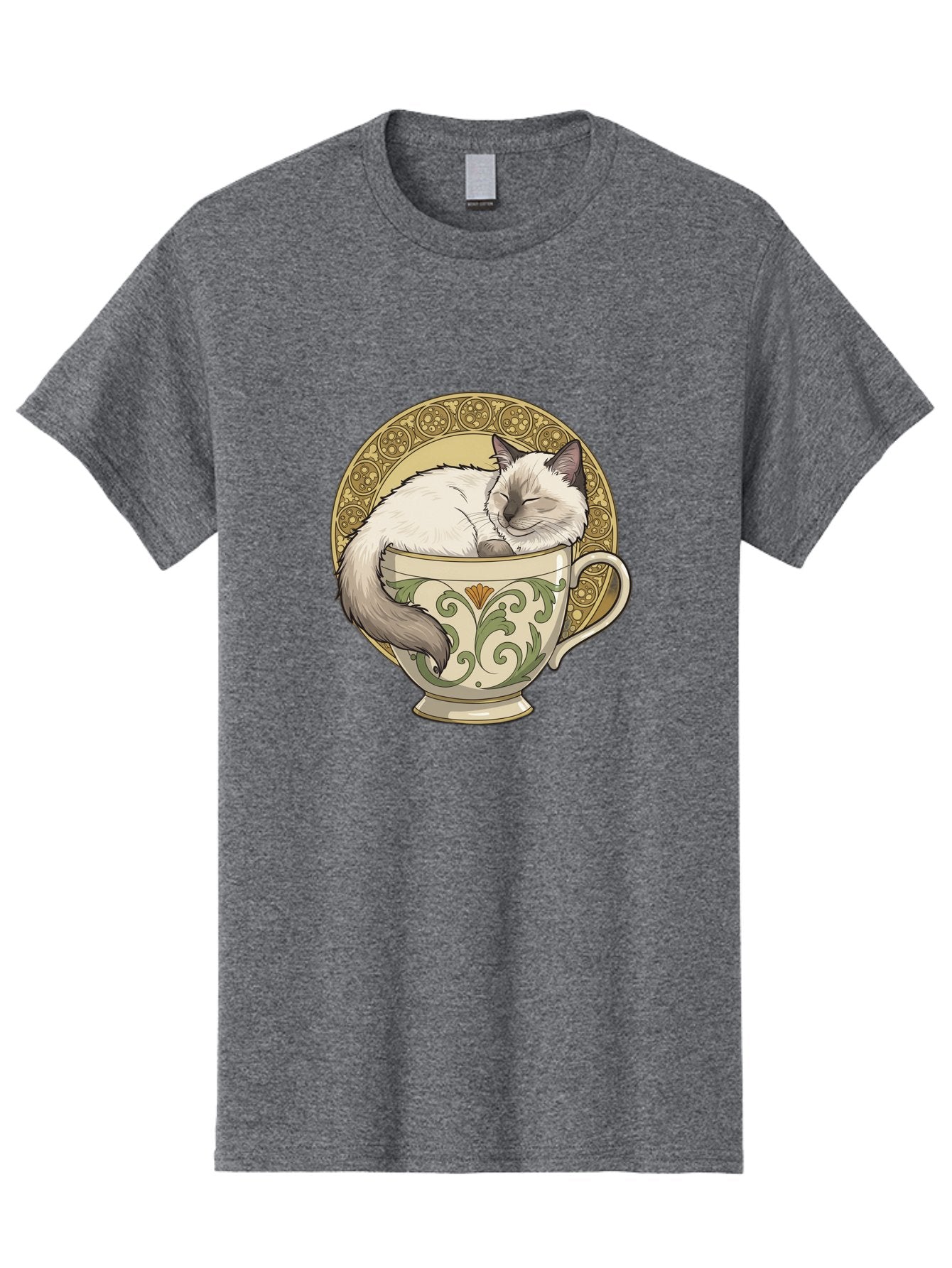 Cat-In-Tea-Cup-1 Men'S Graphic Tee, 100% Cotton, Comfortable Casual Summer Wear, Machine Washable, Vintage Camera, Old Camera, Antique Camera, Black Camera, Classic Photography, Photography Equipment, Nostalgic Device, Film Camera, Camera Art Bak209 11