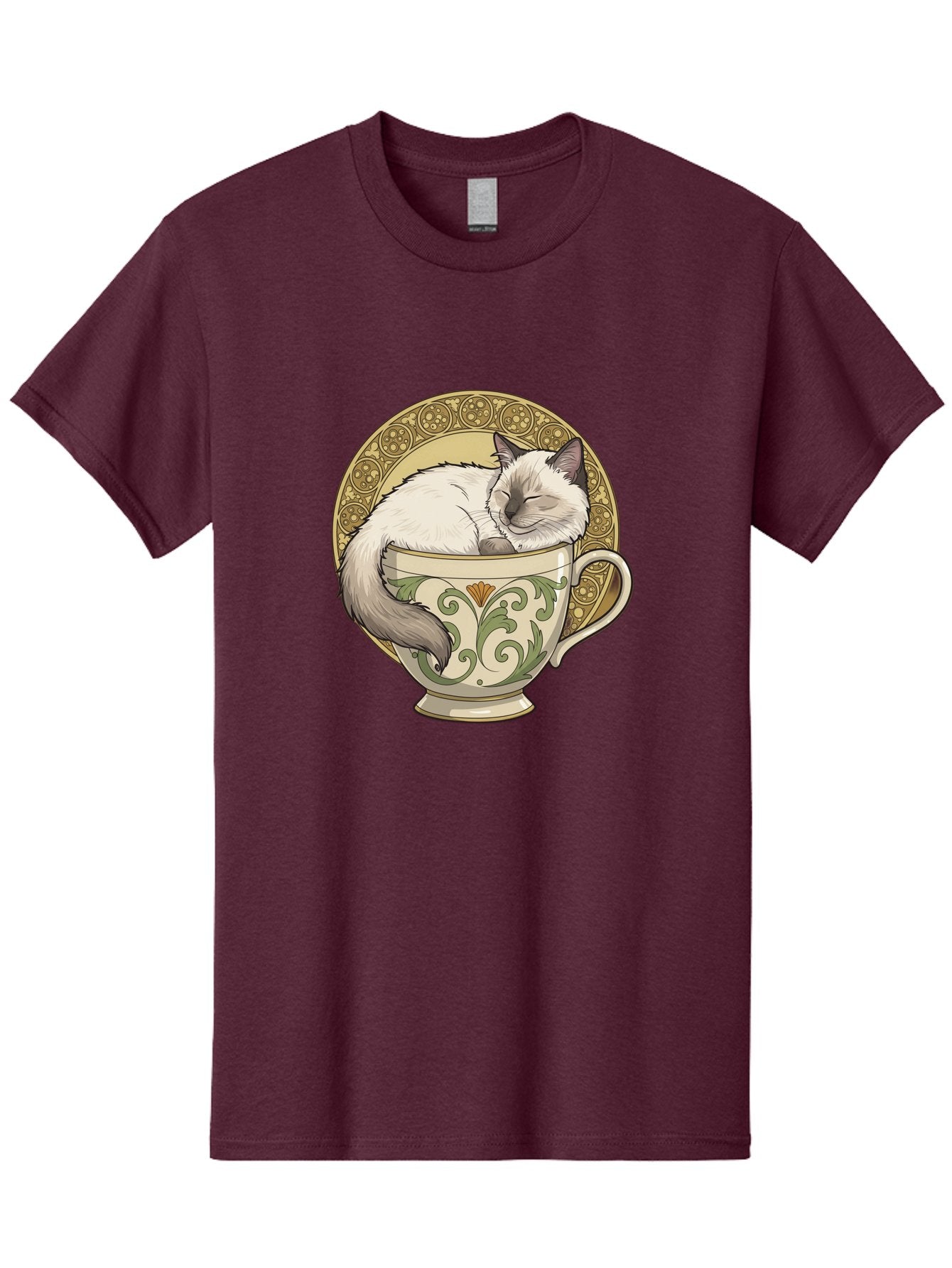 Cat-In-Tea-Cup-1 Men'S Graphic Tee, 100% Cotton, Comfortable Casual Summer Wear, Machine Washable, Vintage Camera, Old Camera, Antique Camera, Black Camera, Classic Photography, Photography Equipment, Nostalgic Device, Film Camera, Camera Art Bak209 9
