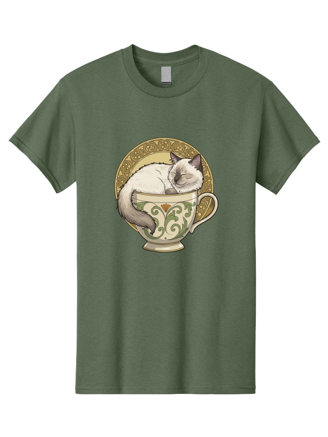 Cat-In-Tea-Cup-1 Men'S Graphic Tee, 100% Cotton, Comfortable Casual Summer Wear, Machine Washable, Vintage Camera, Old Camera, Antique Camera, Black Camera, Classic Photography, Photography Equipment, Nostalgic Device, Film Camera, Camera Art Bak209 12