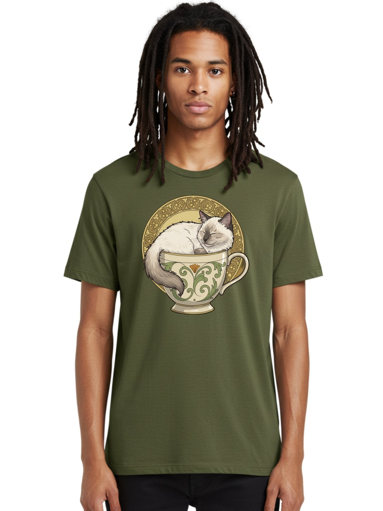 Cat-In-Tea-Cup-1 Men'S Graphic Tee, 100% Cotton, Comfortable Casual Summer Wear, Machine Washable, Vintage Camera, Old Camera, Antique Camera, Black Camera, Classic Photography, Photography Equipment, Nostalgic Device, Film Camera, Camera Art Bak209 28