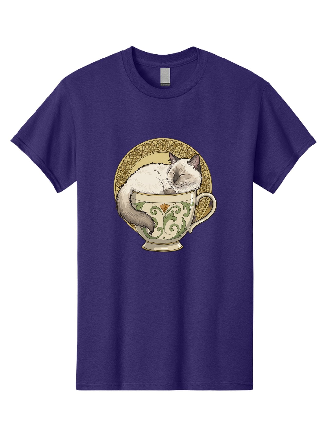 Cat-In-Tea-Cup-1 Men'S Graphic Tee, 100% Cotton, Comfortable Casual Summer Wear, Machine Washable, Vintage Camera, Old Camera, Antique Camera, Black Camera, Classic Photography, Photography Equipment, Nostalgic Device, Film Camera, Camera Art Bak209 4
