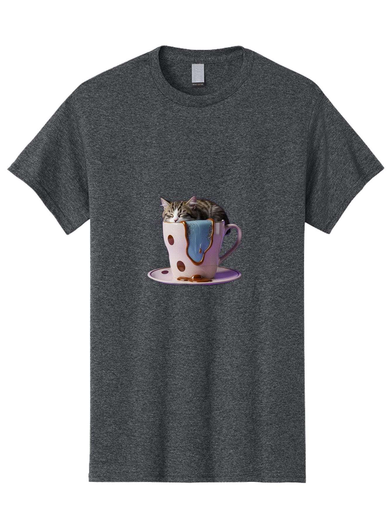 Cat-In-Tea-Cup-2 Men'S Graphic Tee, 100% Cotton, Comfortable Casual Summer Wear, Machine Washable, Vintage Camera, Old Camera, Antique Camera, Black Camera, Classic Photography, Photography Equipment, Nostalgic Device, Film Camera, Camera Art Bak210 15