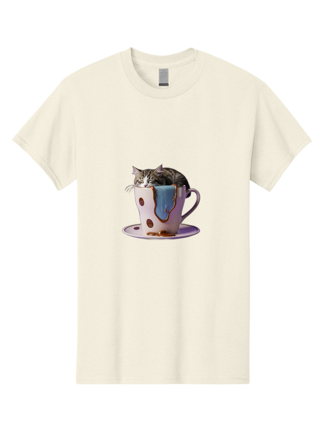 Cat-In-Tea-Cup-2 Men'S Graphic Tee, 100% Cotton, Comfortable Casual Summer Wear, Machine Washable, Vintage Camera, Old Camera, Antique Camera, Black Camera, Classic Photography, Photography Equipment, Nostalgic Device, Film Camera, Camera Art Bak210 10
