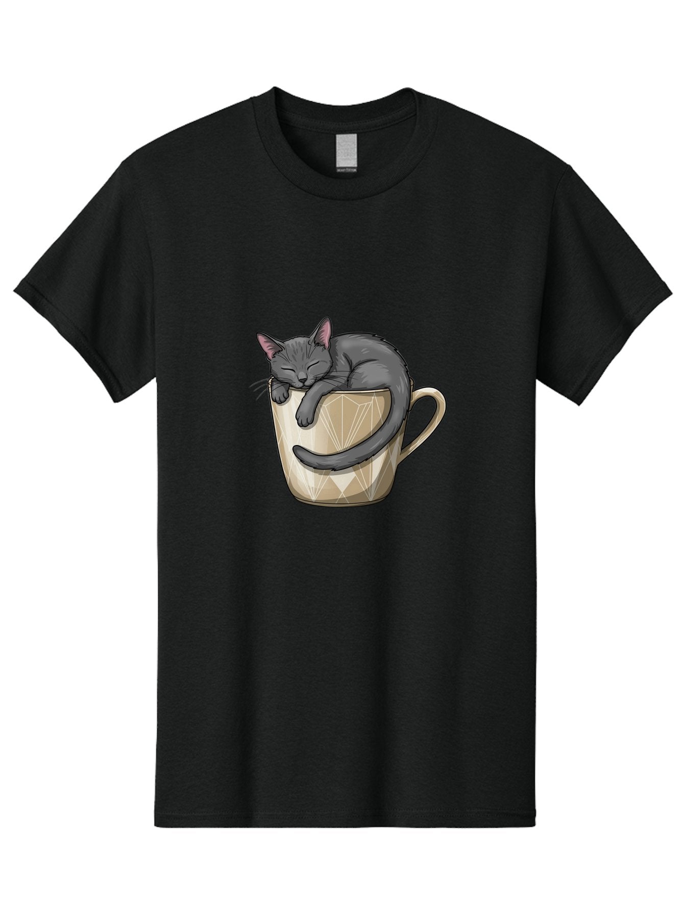 Cat-In-Tea-Cup Men'S Graphic Tee, 100% Cotton, Comfortable Casual Summer Wear, Machine Washable, Vintage Camera, Old Camera, Antique Camera, Black Camera, Classic Photography, Photography Equipment, Nostalgic Device, Film Camera, Camera Art Bak211