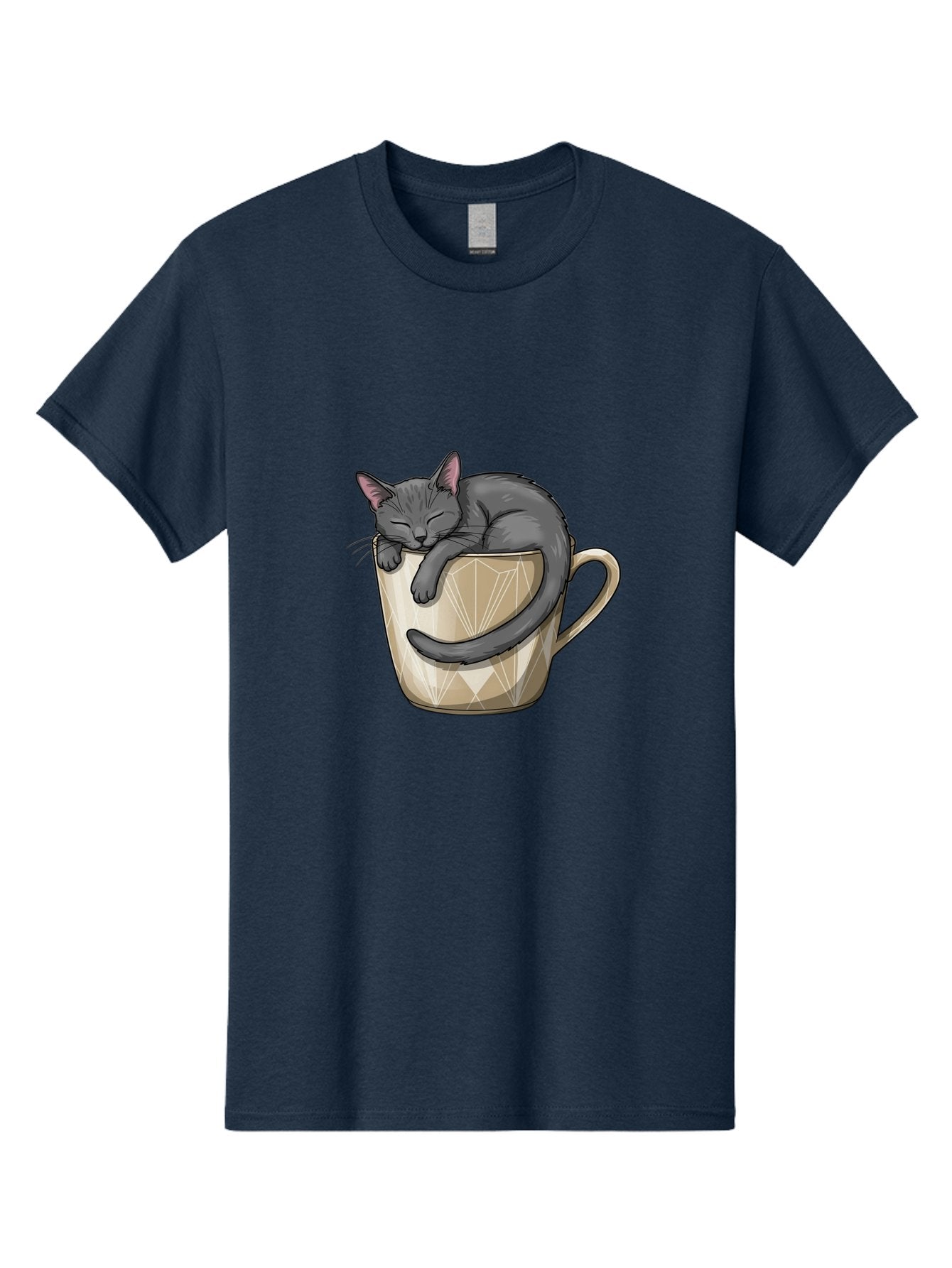 Cat-In-Tea-Cup Men'S Graphic Tee, 100% Cotton, Comfortable Casual Summer Wear, Machine Washable, Vintage Camera, Old Camera, Antique Camera, Black Camera, Classic Photography, Photography Equipment, Nostalgic Device, Film Camera, Camera Art Bak211
