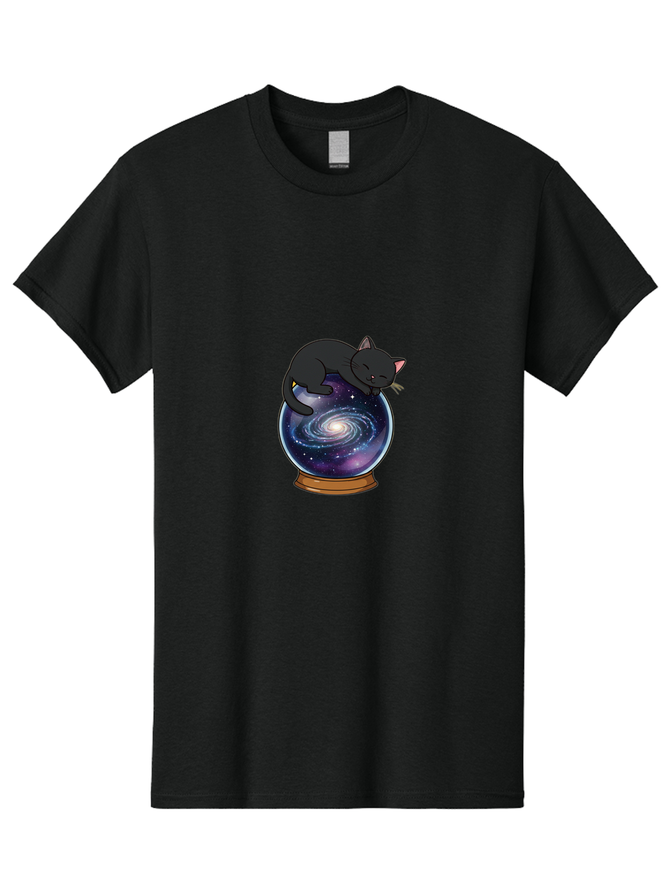 Cat-On-Crystal-Ball-1 Men'S Graphic Tee, 100% Cotton, Comfortable Casual Summer Wear, Machine Washable, Vintage Camera, Old Camera, Antique Camera, Black Camera, Classic Photography, Photography Equipment, Nostalgic Device, Film Camera, Bak212