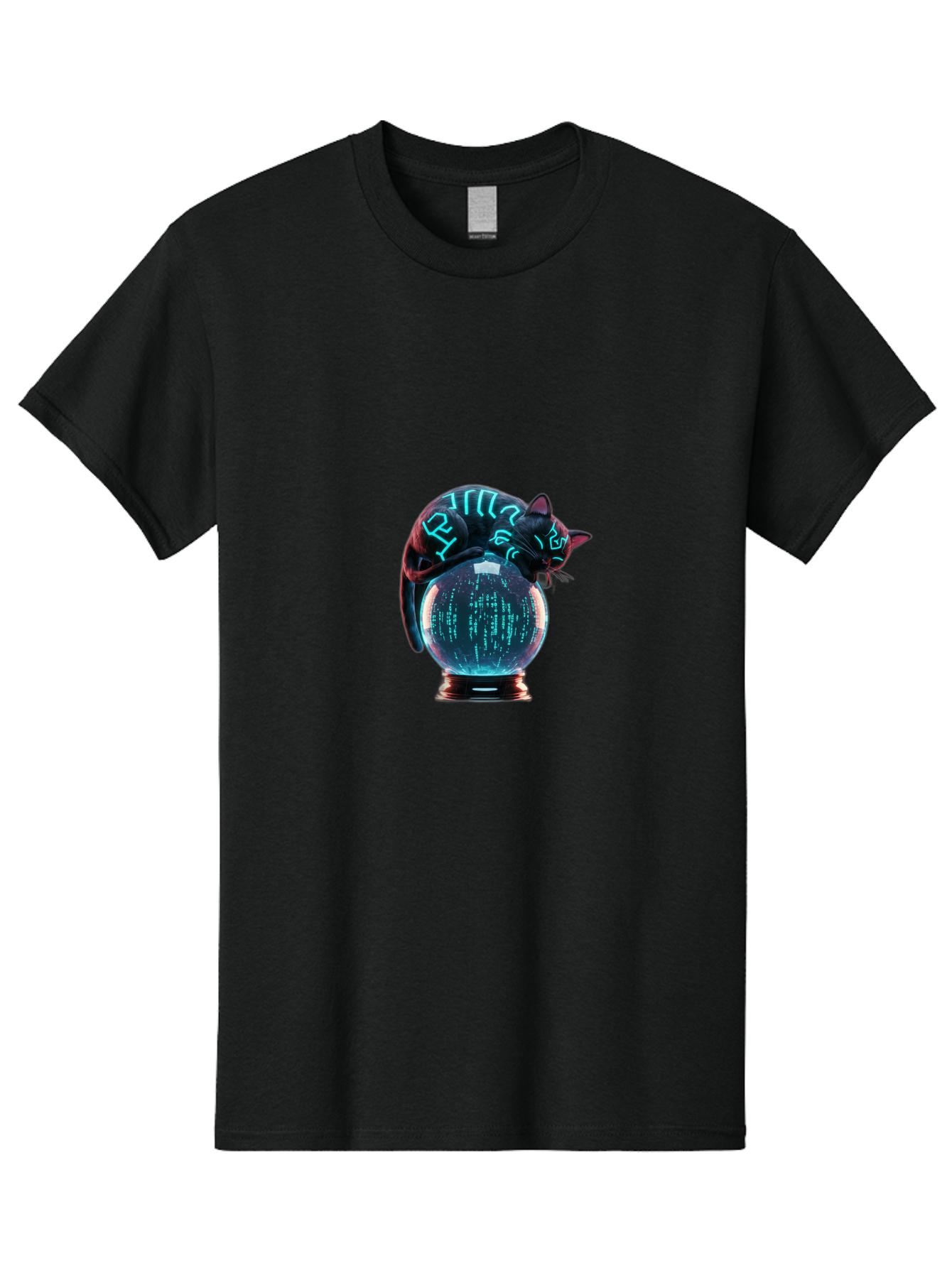 Cat-On-Crystal-Ball-2 Men'S Graphic Tee, 100% Cotton, Comfortable Casual Summer Wear, Machine Washable, Vintage Camera, Old Camera, Antique Camera, Black Camera, Classic Photography, Photography Equipment, Nostalgic Device, Film Camera, Bak213 5
