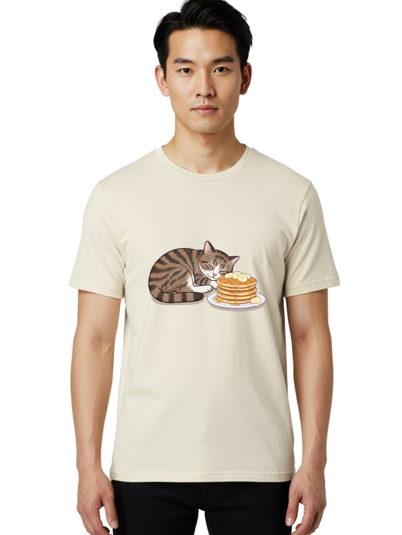 Cat-Pancakes Men'S Graphic Tee, 100% Cotton, Comfortable Casual Summer Wear, Machine Washable, Vintage Camera, Old Camera, Antique Camera, Black Camera, Classic Photography, Photography Equipment, Nostalgic Device, Film Camera, Camera Art Bak215 28