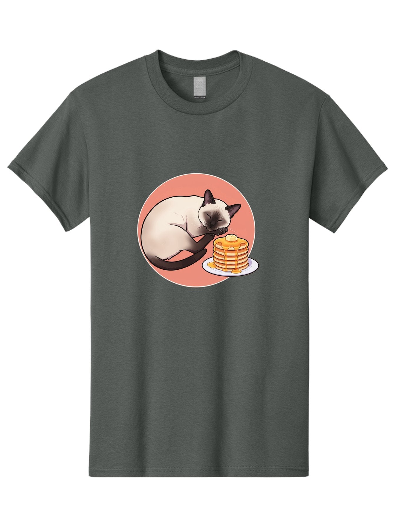Cat-Sleeping-Next-To-Pancakes Men'S Graphic Tee, 100% Cotton, Comfortable Casual Summer Wear, Machine Washable, Vintage Camera, Old Camera, Antique Camera, Black Camera, Classic Photography, Photography Equipment, Nostalgic Device, Bak219 11