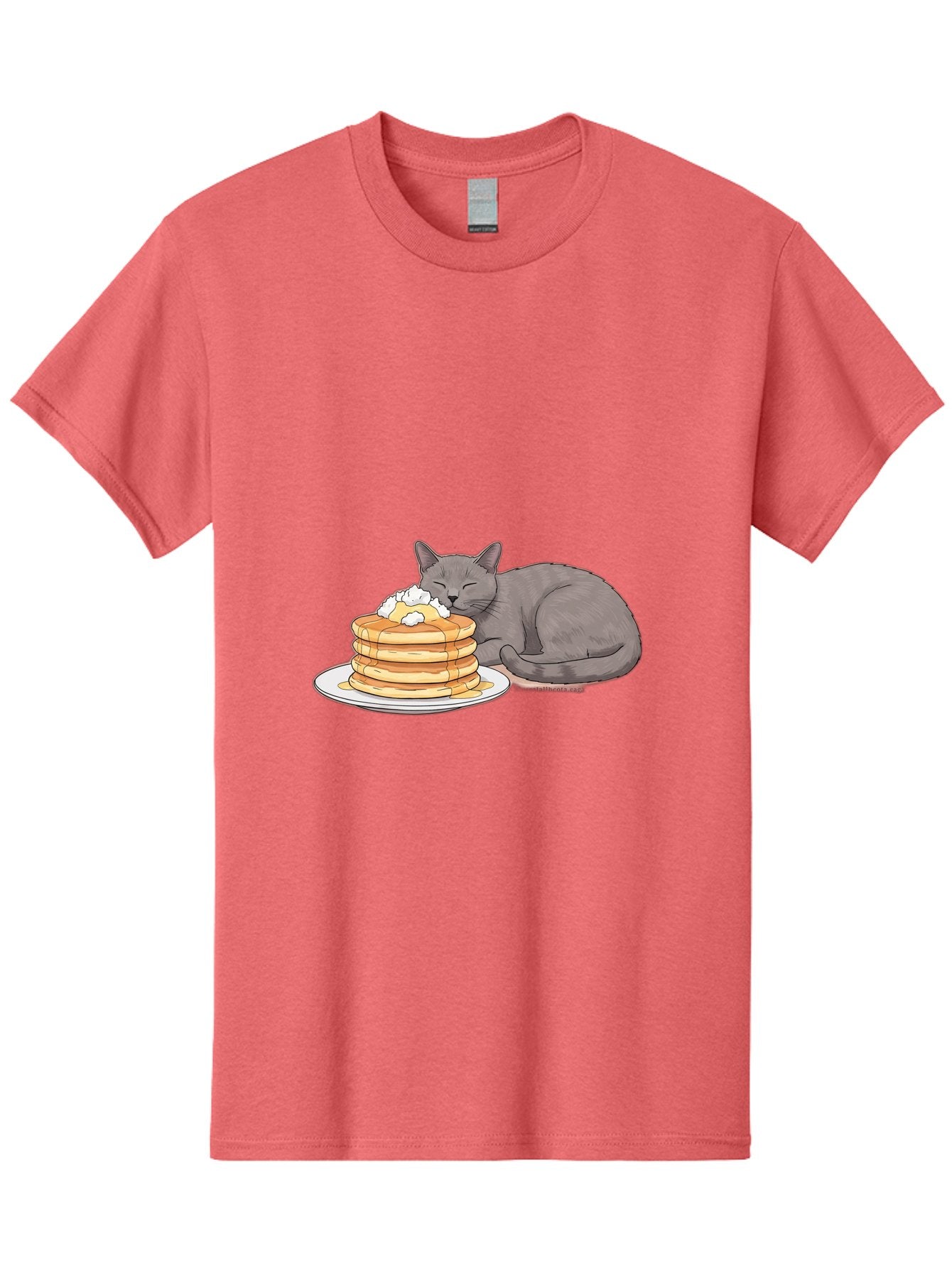 Cat-Sleeping-On-Pancakes-1 Men'S Graphic Tee, 100% Cotton, Comfortable Casual Summer Wear, Machine Washable, Vintage Camera, Old Camera, Antique Camera, Black Camera, Classic Photography, Photography Equipment, Nostalgic Device, Film Camera, Bak220 3