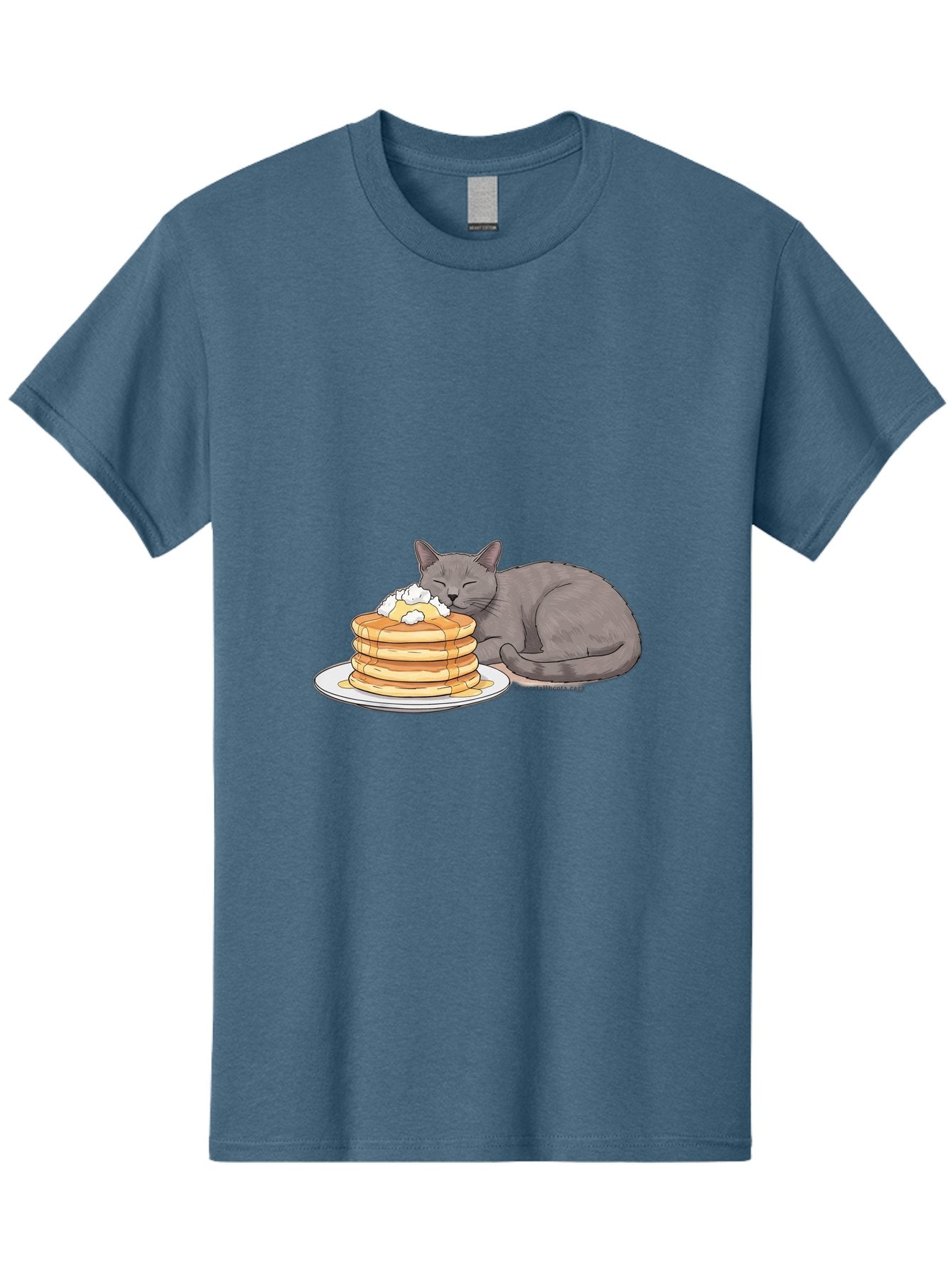 Cat-Sleeping-On-Pancakes-1 Men'S Graphic Tee, 100% Cotton, Comfortable Casual Summer Wear, Machine Washable, Vintage Camera, Old Camera, Antique Camera, Black Camera, Classic Photography, Photography Equipment, Nostalgic Device, Film Camera, Bak220 8