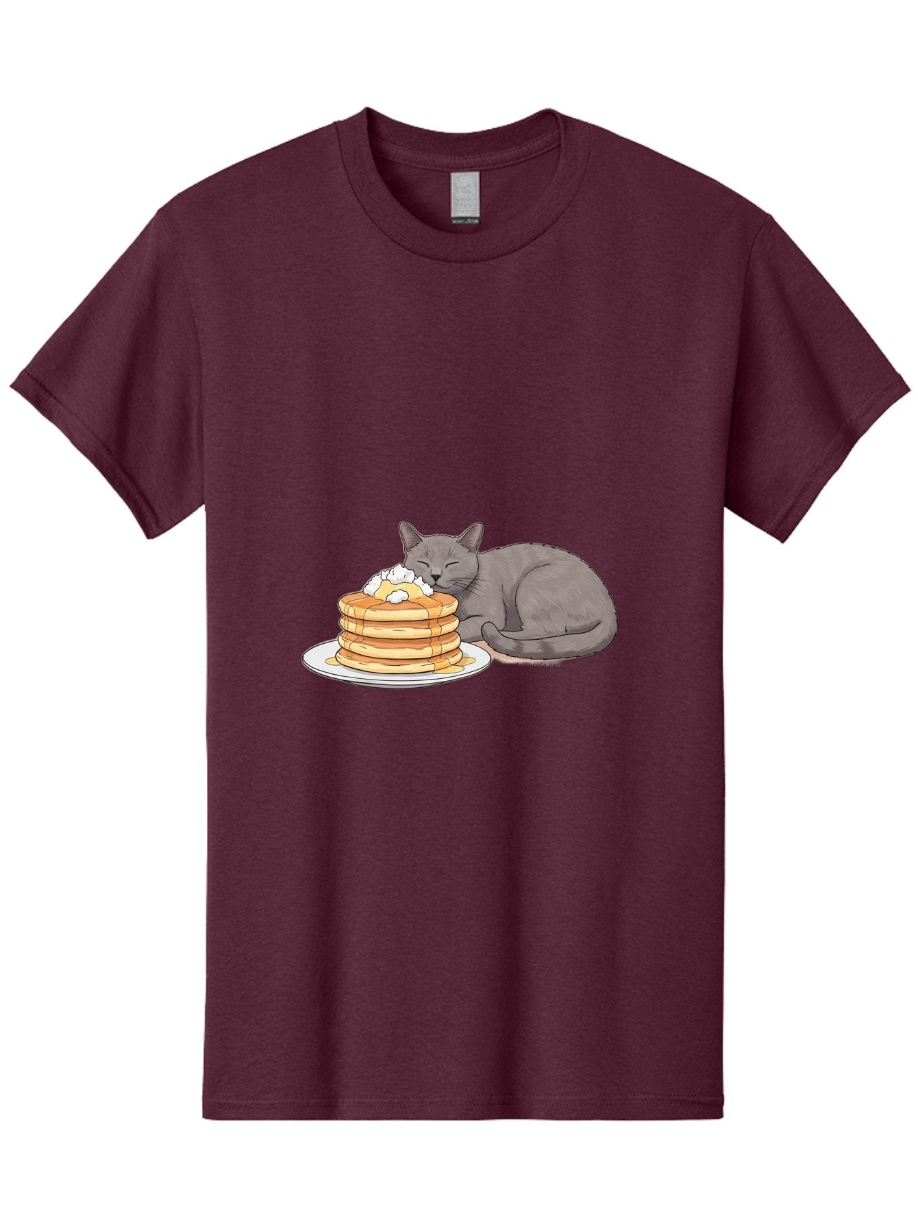 Cat-Sleeping-On-Pancakes-1 Men'S Graphic Tee, 100% Cotton, Comfortable Casual Summer Wear, Machine Washable, Vintage Camera, Old Camera, Antique Camera, Black Camera, Classic Photography, Photography Equipment, Nostalgic Device, Film Camera, Bak220 9