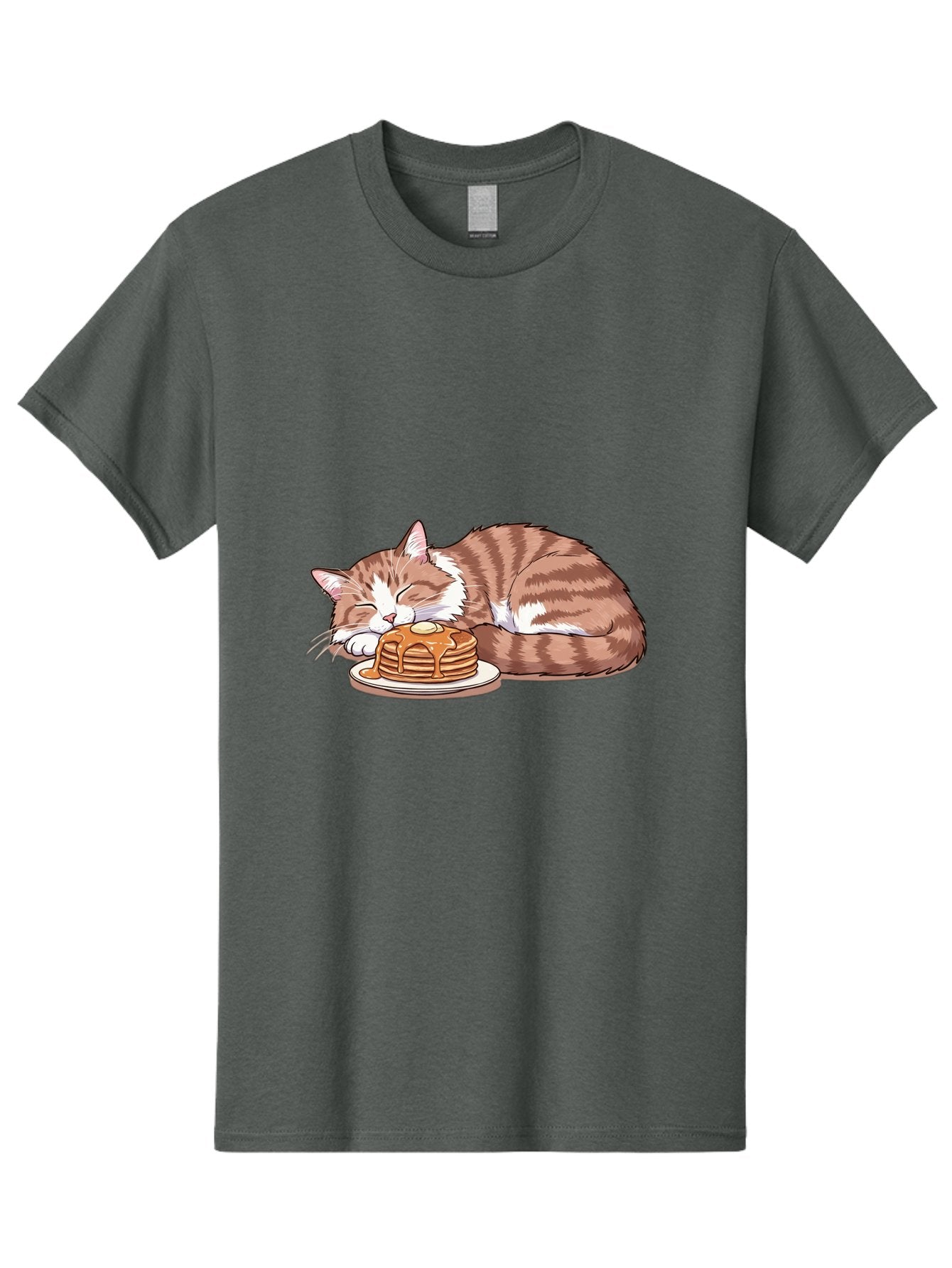 Cat-Sleeping-On-Pancakes-2 Men'S Graphic Tee, 100% Cotton, Comfortable Casual Summer Wear, Machine Washable, Vintage Camera, Old Camera, Antique Camera, Black Camera, Classic Photography, Photography Equipment, Nostalgic Device, Film Camera, Bak221 14