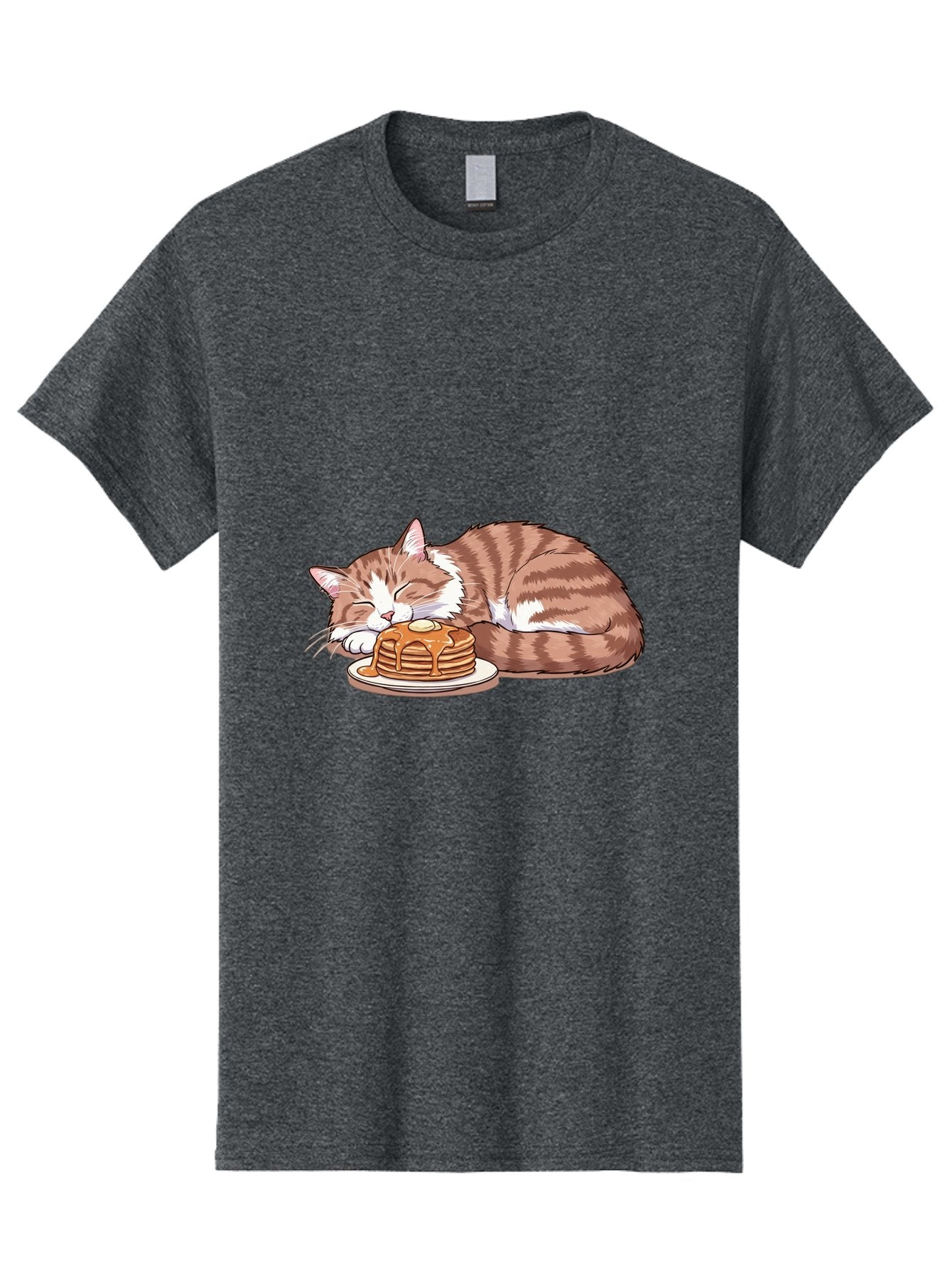 Cat-Sleeping-On-Pancakes-2 Men'S Graphic Tee, 100% Cotton, Comfortable Casual Summer Wear, Machine Washable, Vintage Camera, Old Camera, Antique Camera, Black Camera, Classic Photography, Photography Equipment, Nostalgic Device, Film Camera, Bak221 15