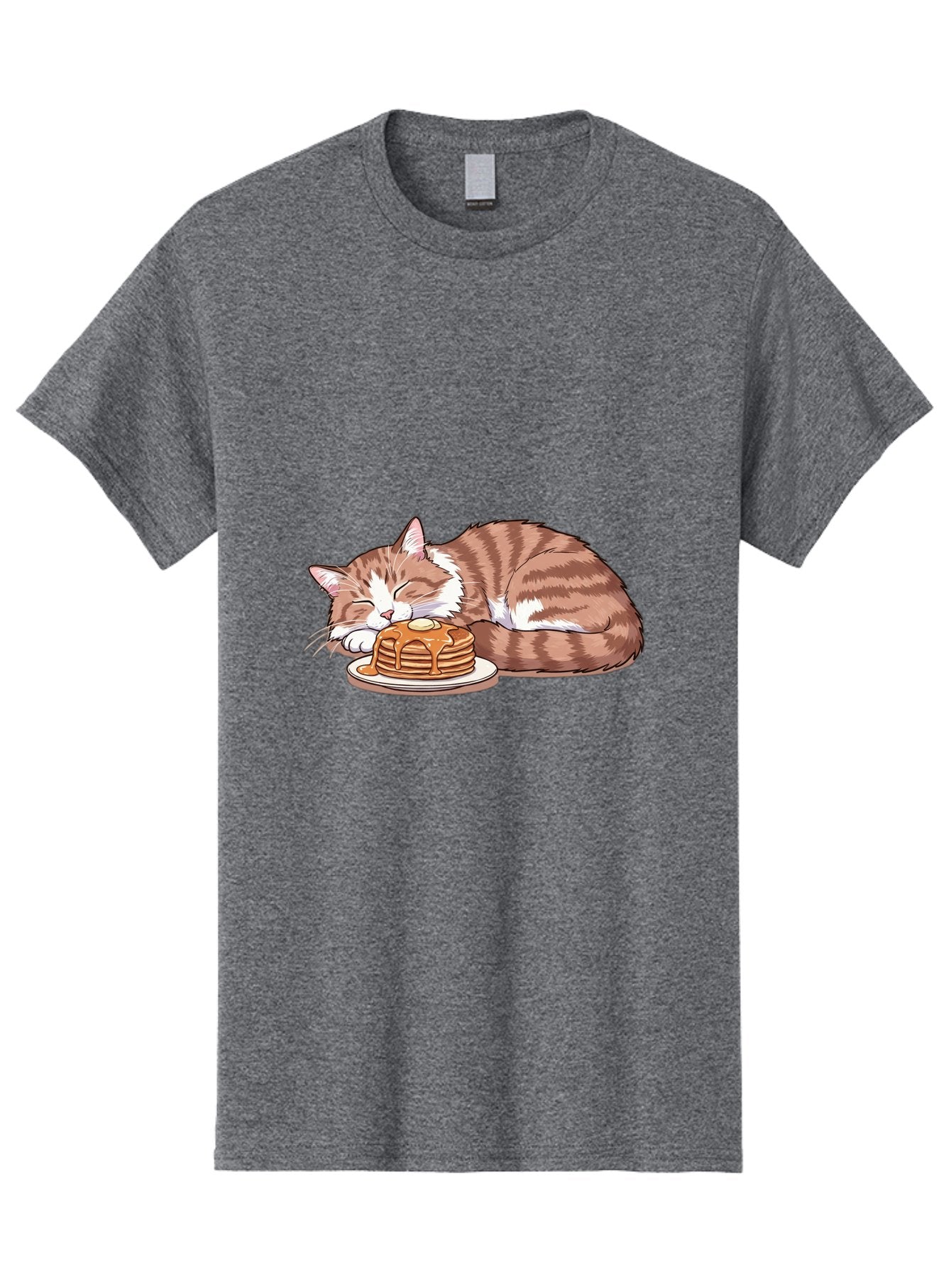 Cat-Sleeping-On-Pancakes-2 Men'S Graphic Tee, 100% Cotton, Comfortable Casual Summer Wear, Machine Washable, Vintage Camera, Old Camera, Antique Camera, Black Camera, Classic Photography, Photography Equipment, Nostalgic Device, Film Camera, Bak221 5