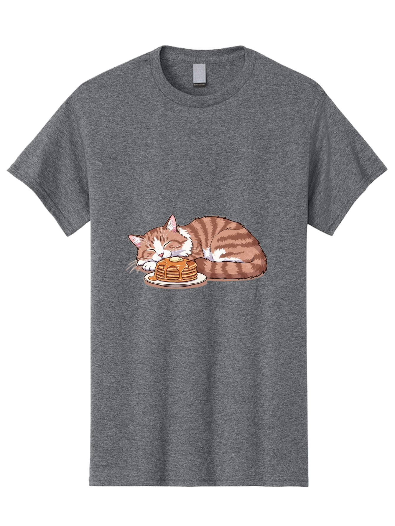 Cat-Sleeping-On-Pancakes-2 Men'S Graphic Tee, 100% Cotton, Comfortable Casual Summer Wear, Machine Washable, Vintage Camera, Old Camera, Antique Camera, Black Camera, Classic Photography, Photography Equipment, Nostalgic Device, Film Camera, Bak221 8