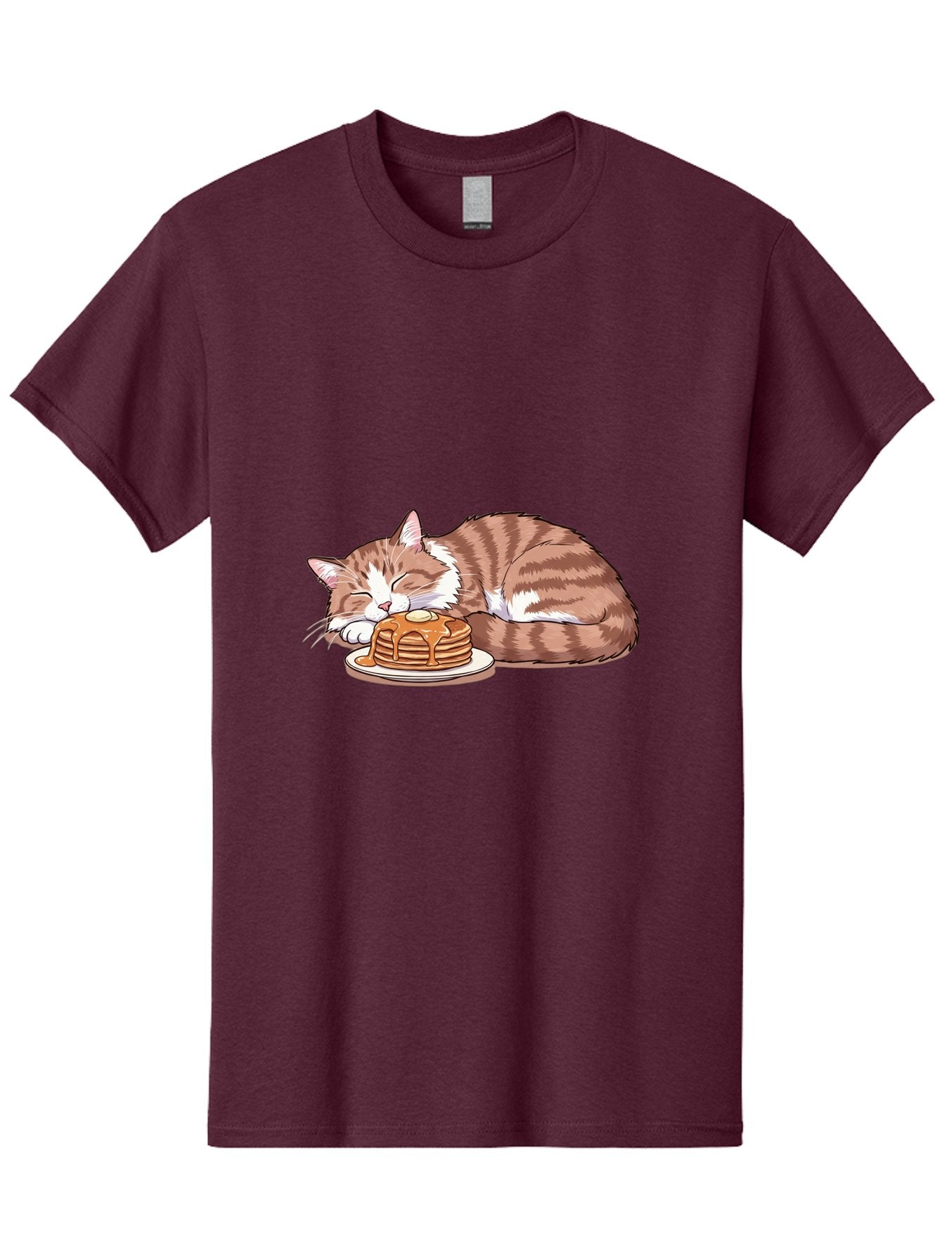 Cat-Sleeping-On-Pancakes-2 Men'S Graphic Tee, 100% Cotton, Comfortable Casual Summer Wear, Machine Washable, Vintage Camera, Old Camera, Antique Camera, Black Camera, Classic Photography, Photography Equipment, Nostalgic Device, Film Camera, Bak221 10
