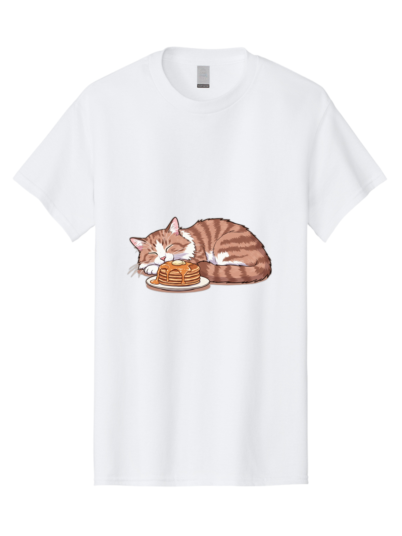 Cat-Sleeping-On-Pancakes-2 Men'S Graphic Tee, 100% Cotton, Comfortable Casual Summer Wear, Machine Washable, Vintage Camera, Old Camera, Antique Camera, Black Camera, Classic Photography, Photography Equipment, Nostalgic Device, Film Camera, Bak221 15