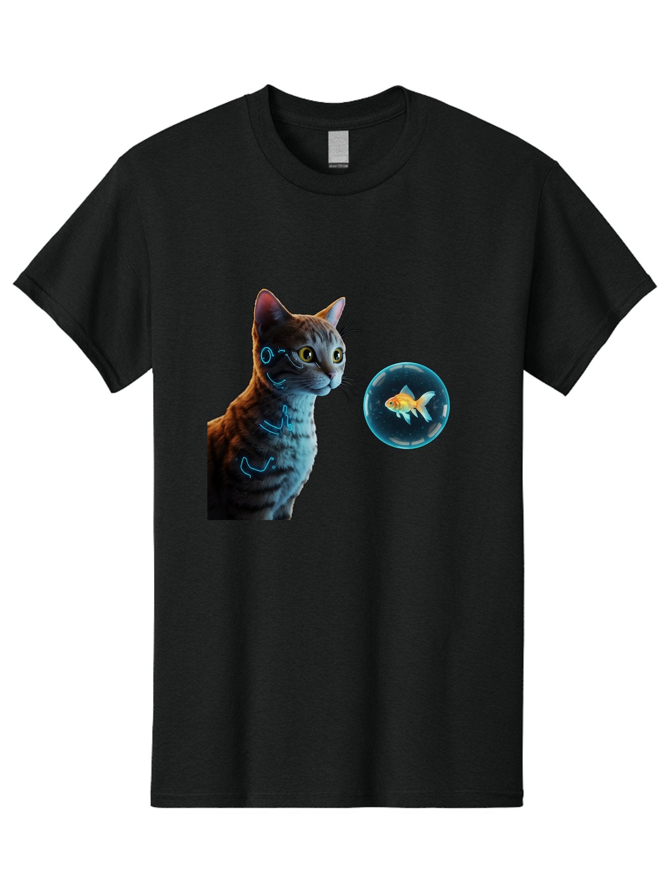 Cat-With-Fishbowl Men'S Graphic Tee, 100% Cotton, Comfortable Casual Summer Wear, Machine Washable, Vintage Camera, Old Camera, Antique Camera, Black Camera, Classic Photography, Photography Equipment, Nostalgic Device, Film Camera, Camera Art Bak223 15