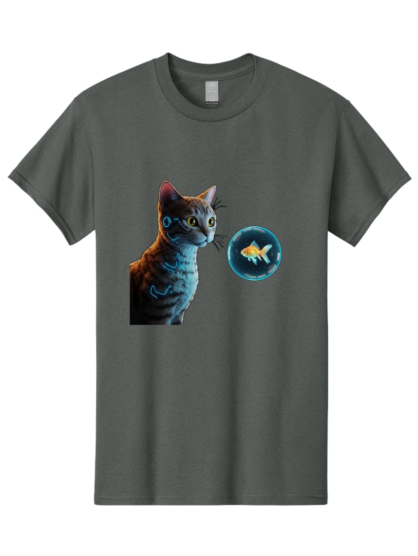 Cat-With-Fishbowl Men'S Graphic Tee, 100% Cotton, Comfortable Casual Summer Wear, Machine Washable, Vintage Camera, Old Camera, Antique Camera, Black Camera, Classic Photography, Photography Equipment, Nostalgic Device, Film Camera, Camera Art Bak223 3