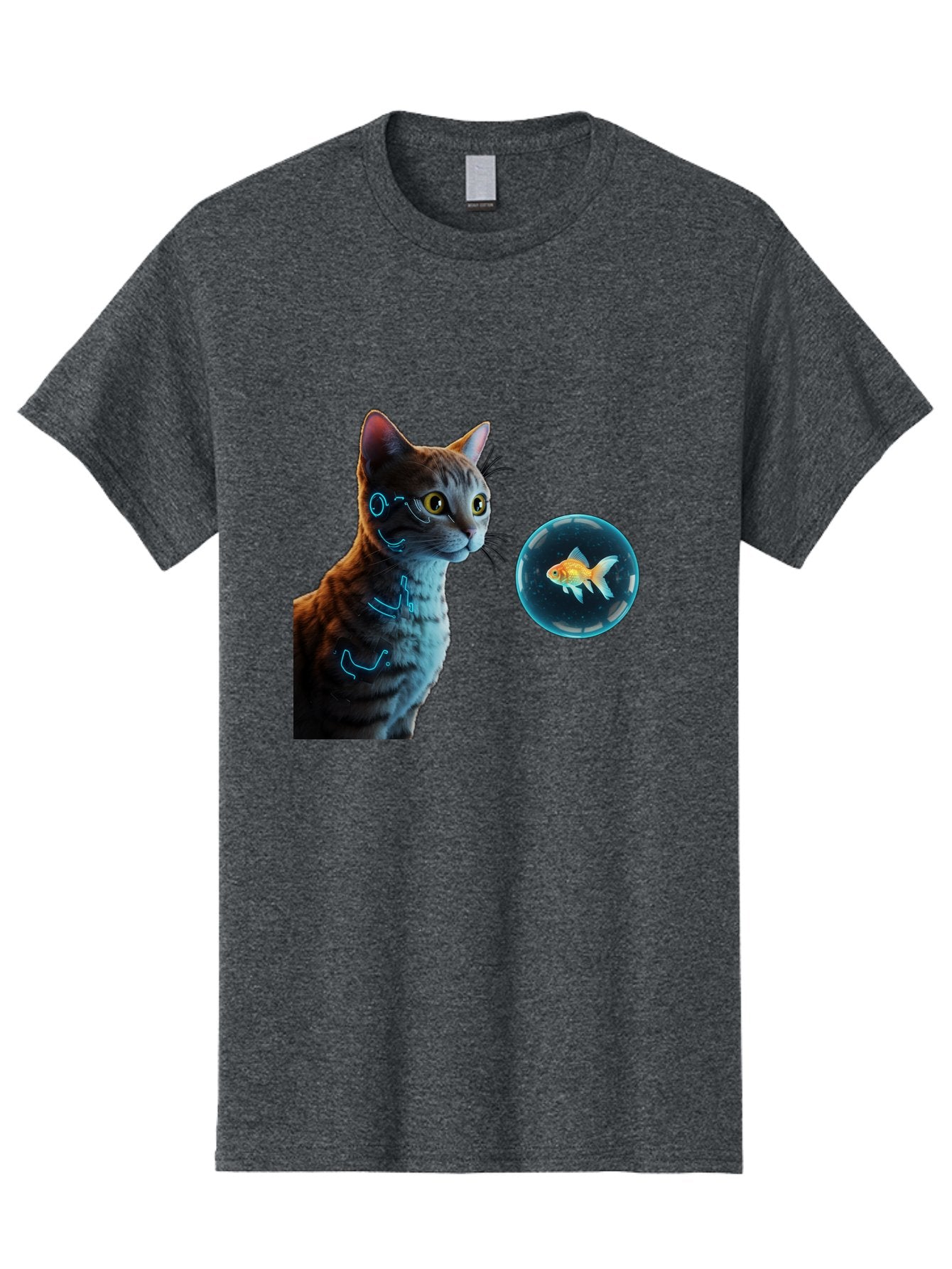 Cat-With-Fishbowl Men'S Graphic Tee, 100% Cotton, Comfortable Casual Summer Wear, Machine Washable, Vintage Camera, Old Camera, Antique Camera, Black Camera, Classic Photography, Photography Equipment, Nostalgic Device, Film Camera, Camera Art Bak223 8