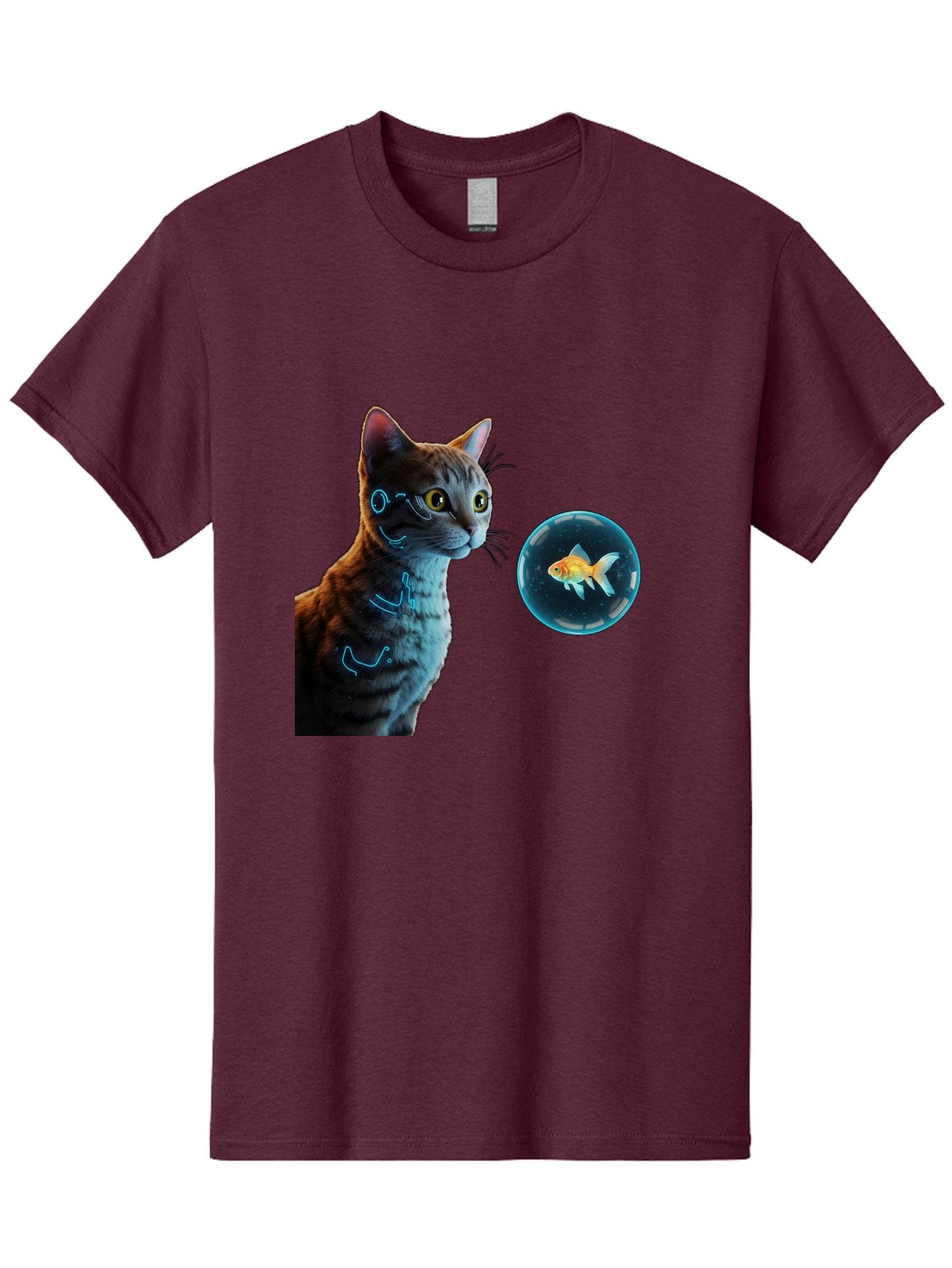 Cat-With-Fishbowl Men'S Graphic Tee, 100% Cotton, Comfortable Casual Summer Wear, Machine Washable, Vintage Camera, Old Camera, Antique Camera, Black Camera, Classic Photography, Photography Equipment, Nostalgic Device, Film Camera, Camera Art Bak223 7