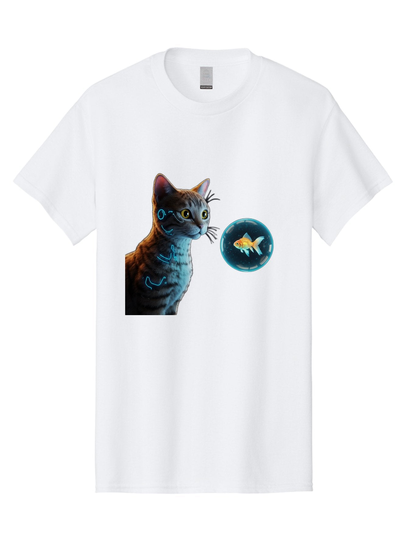 Cat-With-Fishbowl Men'S Graphic Tee, 100% Cotton, Comfortable Casual Summer Wear, Machine Washable, Vintage Camera, Old Camera, Antique Camera, Black Camera, Classic Photography, Photography Equipment, Nostalgic Device, Film Camera, Camera Art Bak223