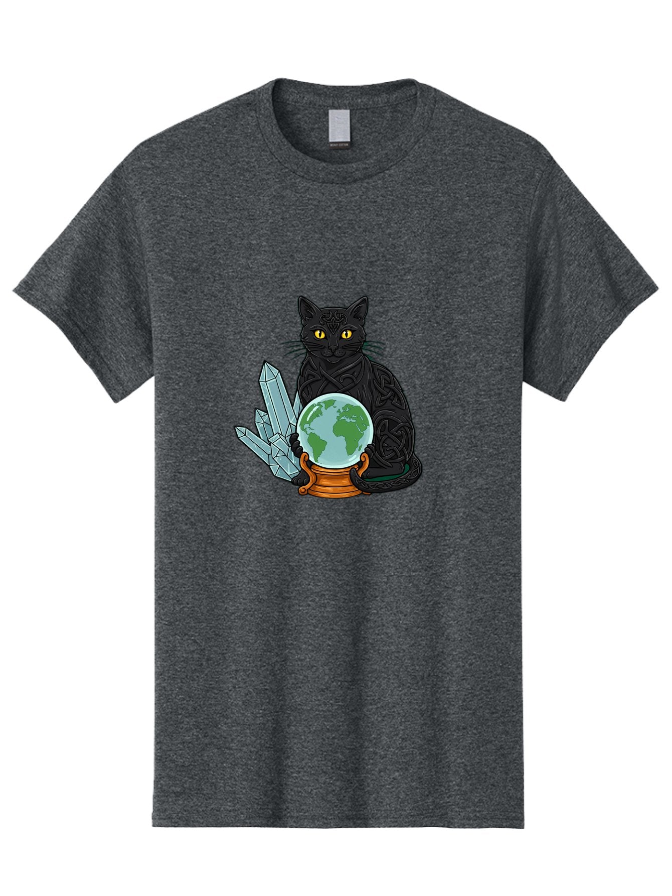 Celtic-Cat-With-Globe Men'S Graphic Tee, 100% Cotton, Comfortable Casual Summer Wear, Machine Washable, Vintage Camera, Old Camera, Antique Camera, Black Camera, Classic Photography, Photography Equipment, Nostalgic Device, Film Camera, Bak225 4