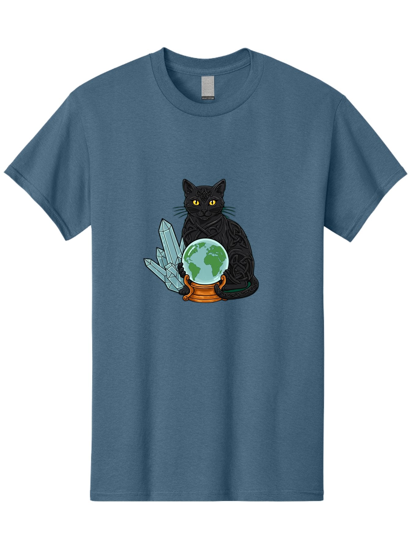 Celtic-Cat-With-Globe Men'S Graphic Tee, 100% Cotton, Comfortable Casual Summer Wear, Machine Washable, Vintage Camera, Old Camera, Antique Camera, Black Camera, Classic Photography, Photography Equipment, Nostalgic Device, Film Camera, Bak225 15