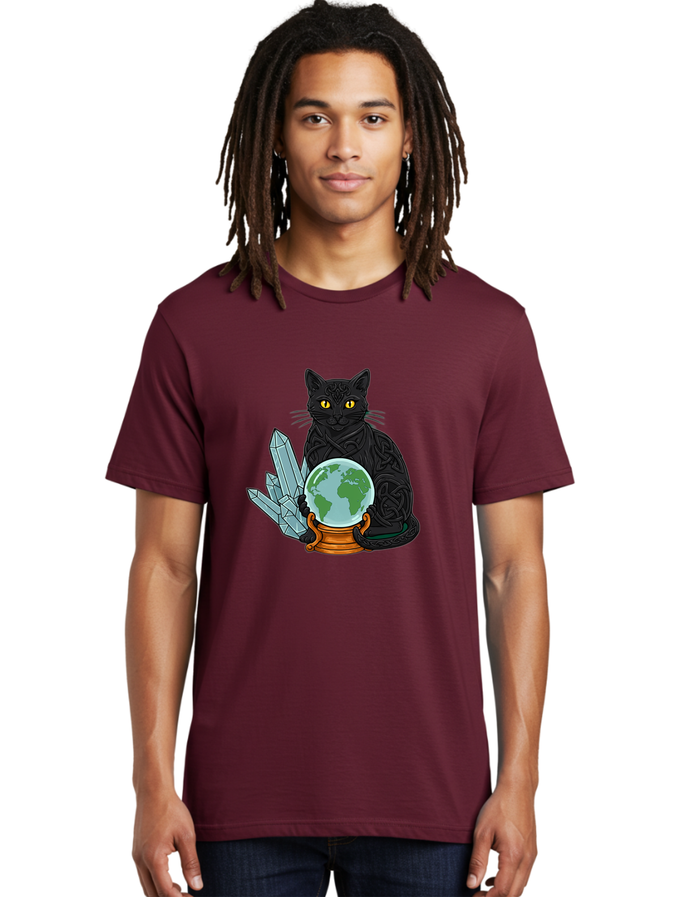 Celtic-Cat-With-Globe Men'S Graphic Tee, 100% Cotton, Comfortable Casual Summer Wear, Machine Washable, Vintage Camera, Old Camera, Antique Camera, Black Camera, Classic Photography, Photography Equipment, Nostalgic Device, Film Camera, Bak225 29