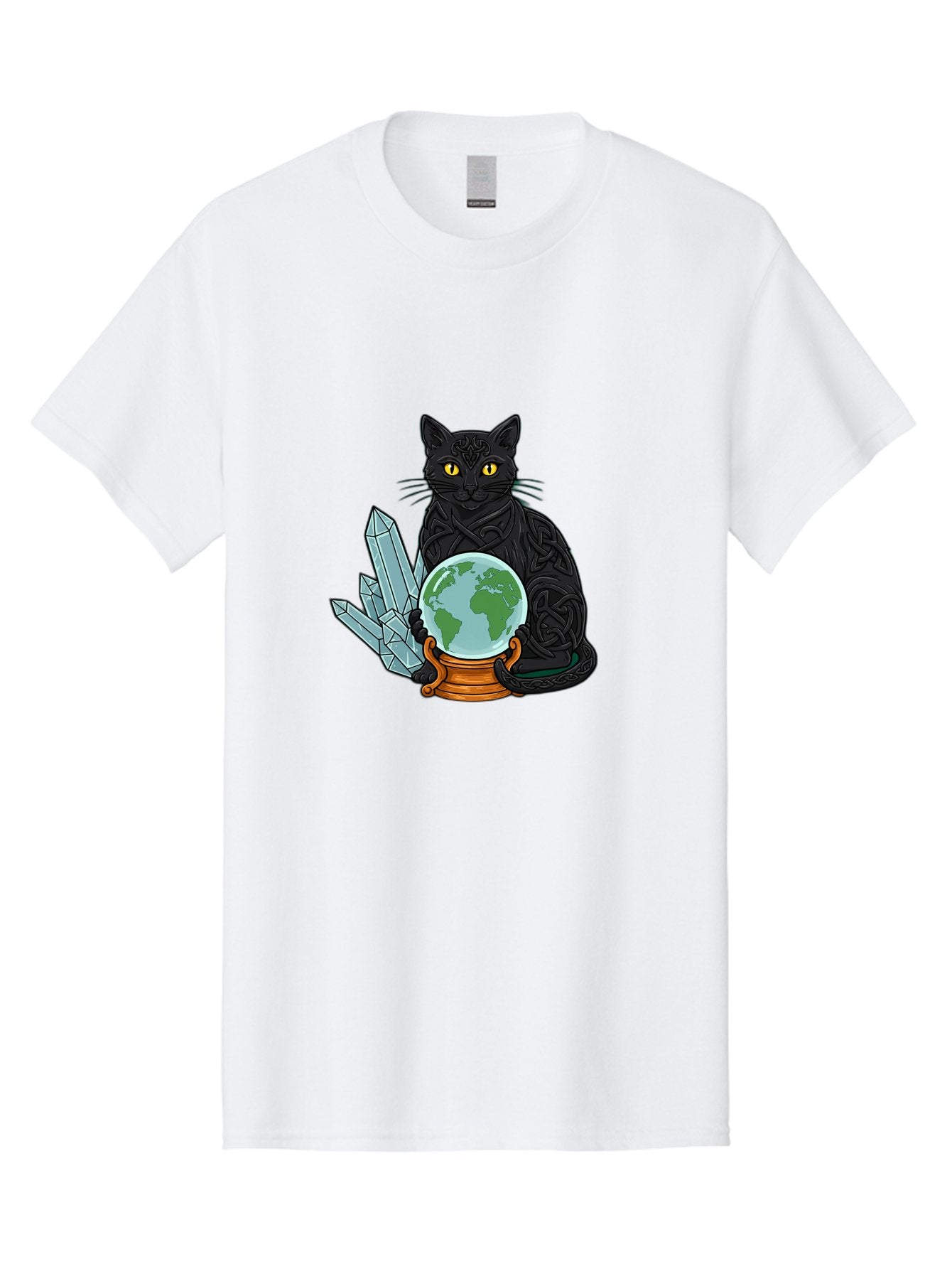 Celtic-Cat-With-Globe Men'S Graphic Tee, 100% Cotton, Comfortable Casual Summer Wear, Machine Washable, Vintage Camera, Old Camera, Antique Camera, Black Camera, Classic Photography, Photography Equipment, Nostalgic Device, Film Camera, Bak225 8